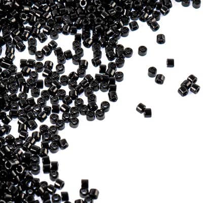 Miyuki® Black Glass Seed Beads, 11/0