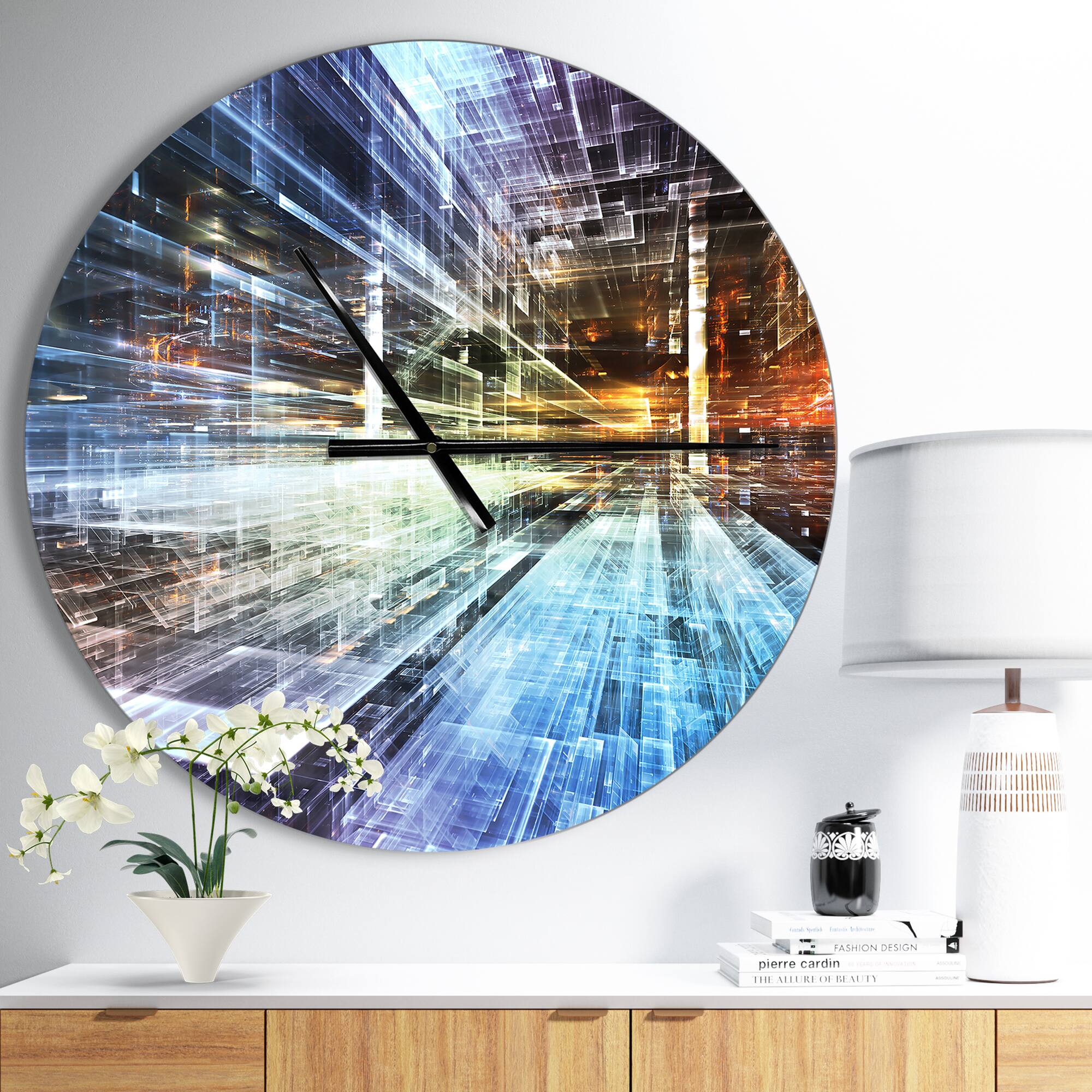 Designart 'Future Industry Modern Wall Clock