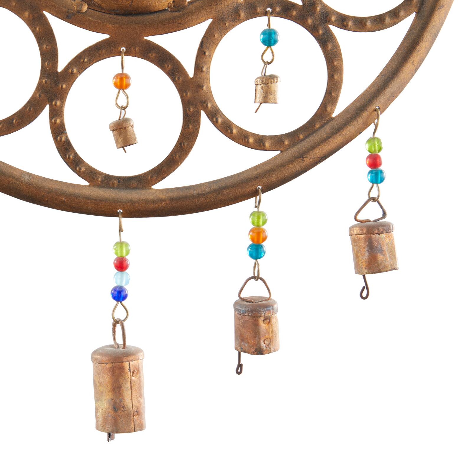 Bronze Eclectic Buddha Windchime, 14" x 1" x 25"