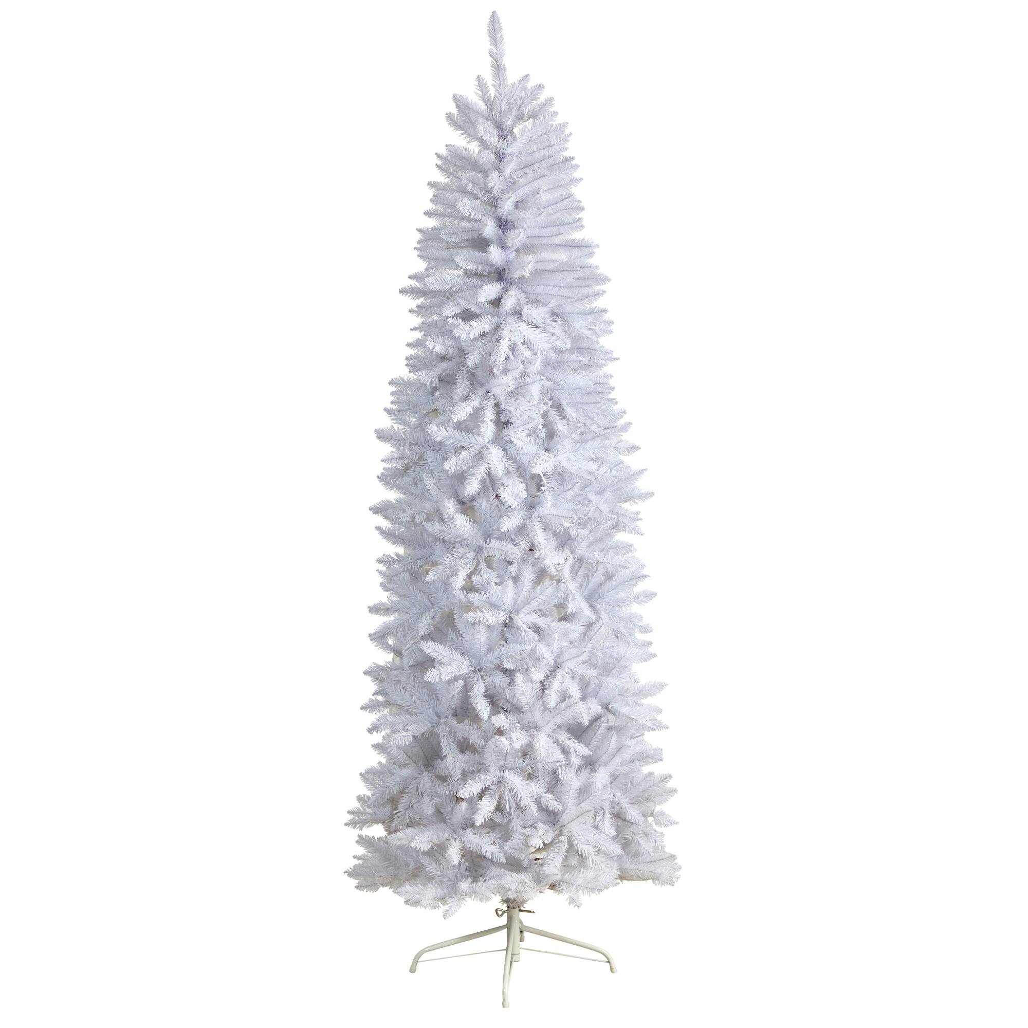 7ft. Unlit Slim White Artificial Christmas Tree