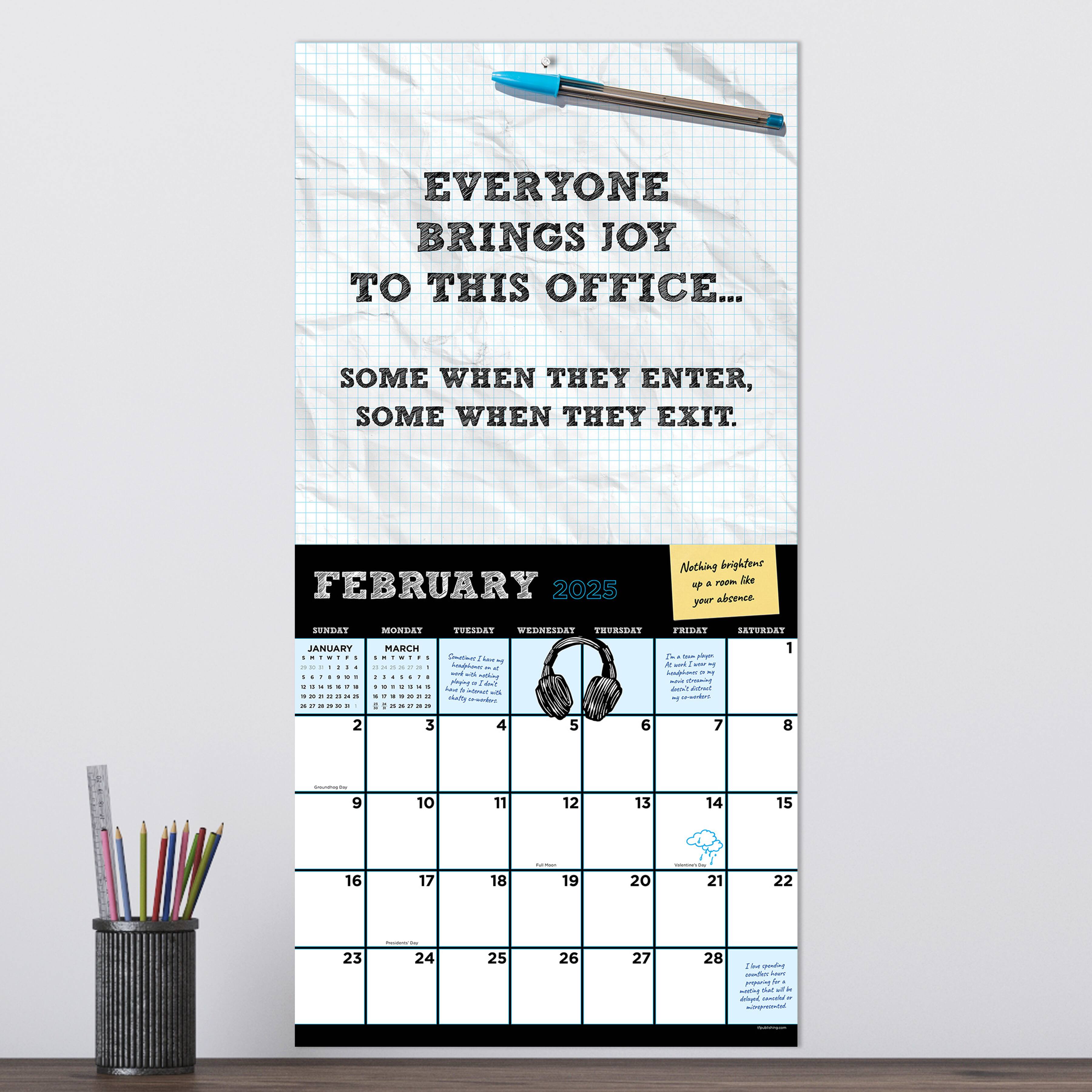 TF Publishing 2025 Per My Previous Email Wall Calendar