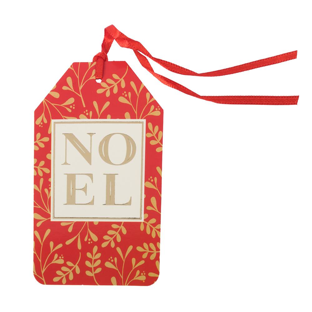 JAM Paper Rustic &amp; Classic Novelty Christmas Gift Tags with Ribbon Set | Michaels