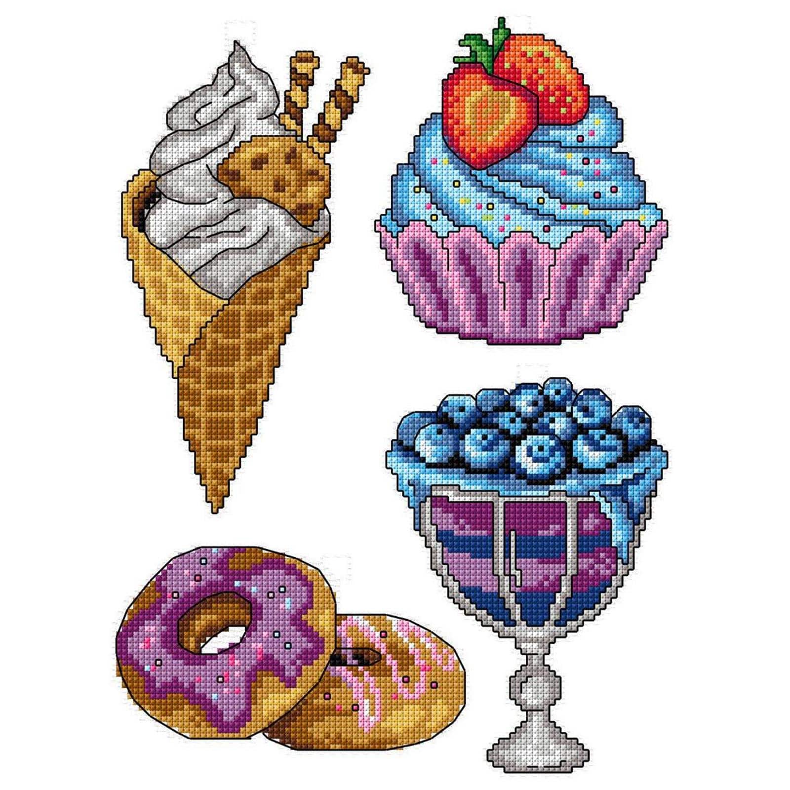 Crafting Spark Sweets Counted Cross Stitch Kit