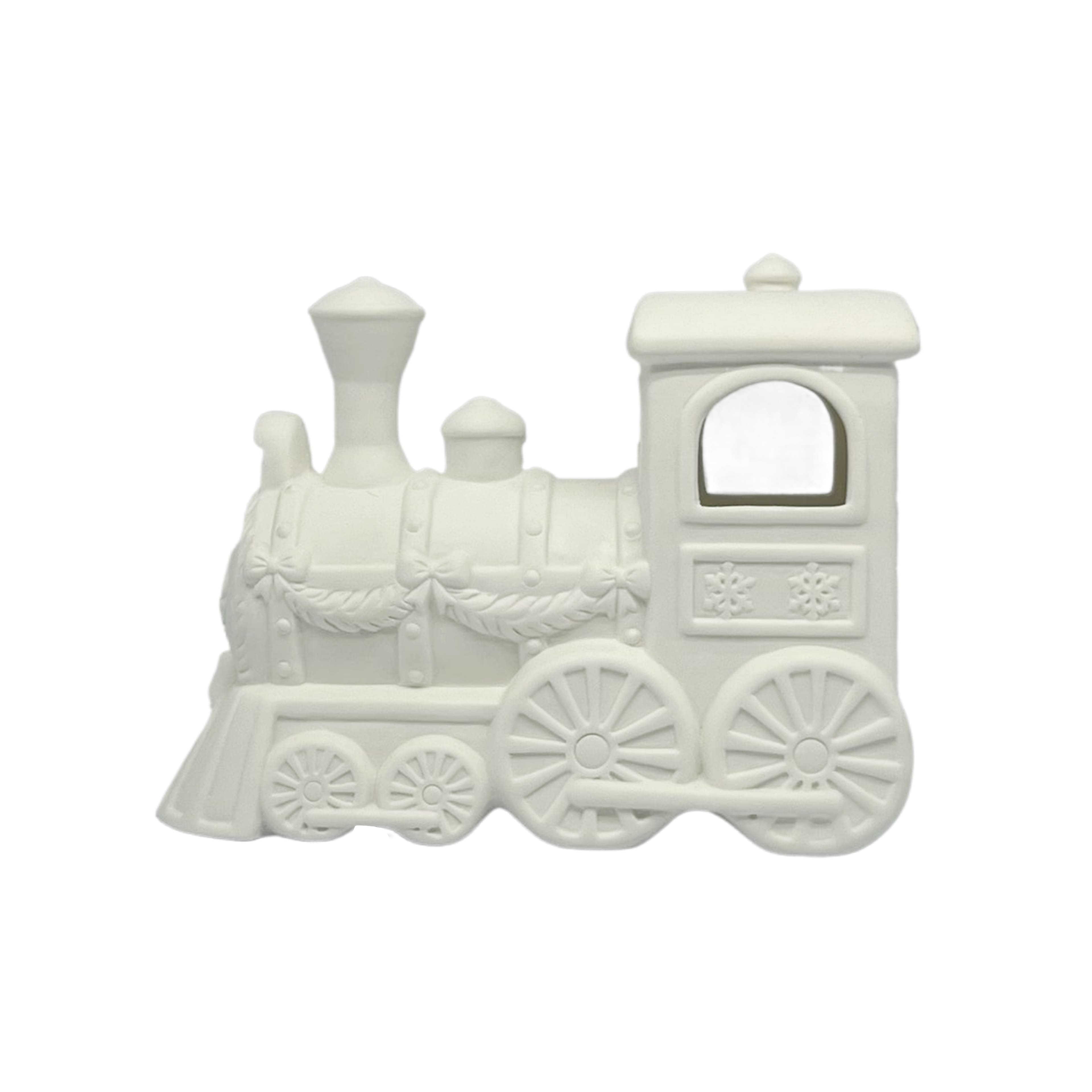 7.5&#x22; LED DIY Ceramic Train D&#xE9;cor by Make Market&#xAE;