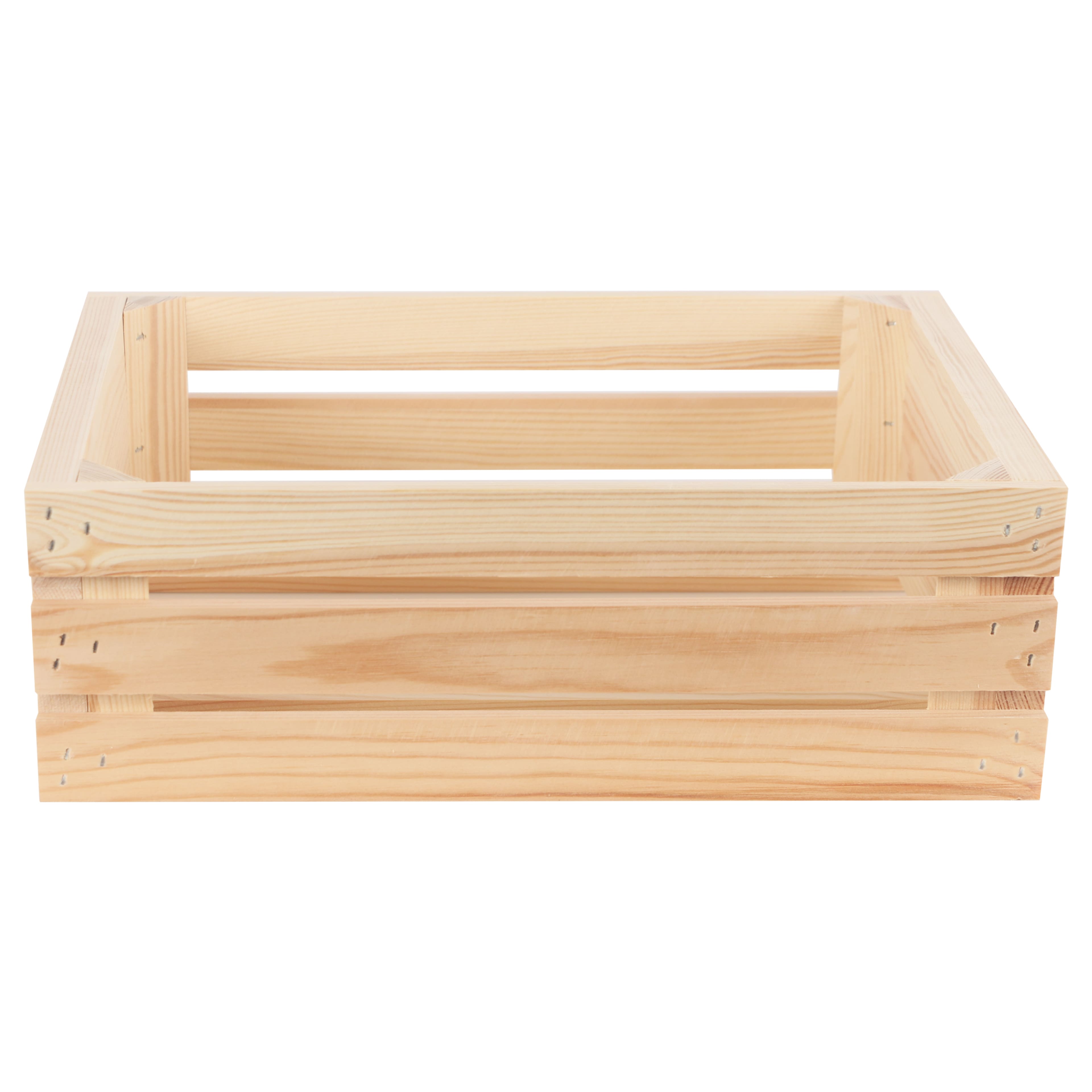 14&#x22; x 9&#x22; Wood Crate with Reinforced Corners by Make Market&#xAE;