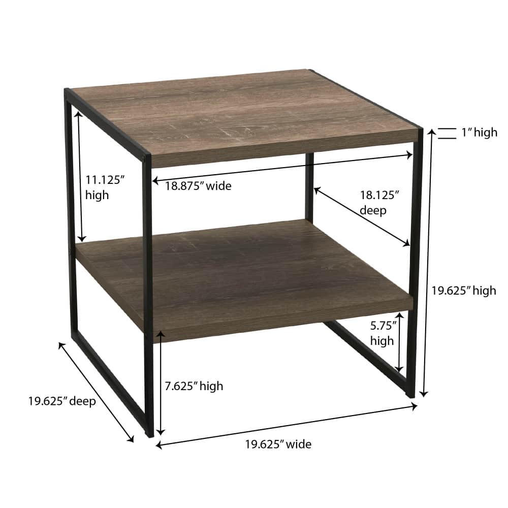 Household Essentials 20" Jamestown End Table