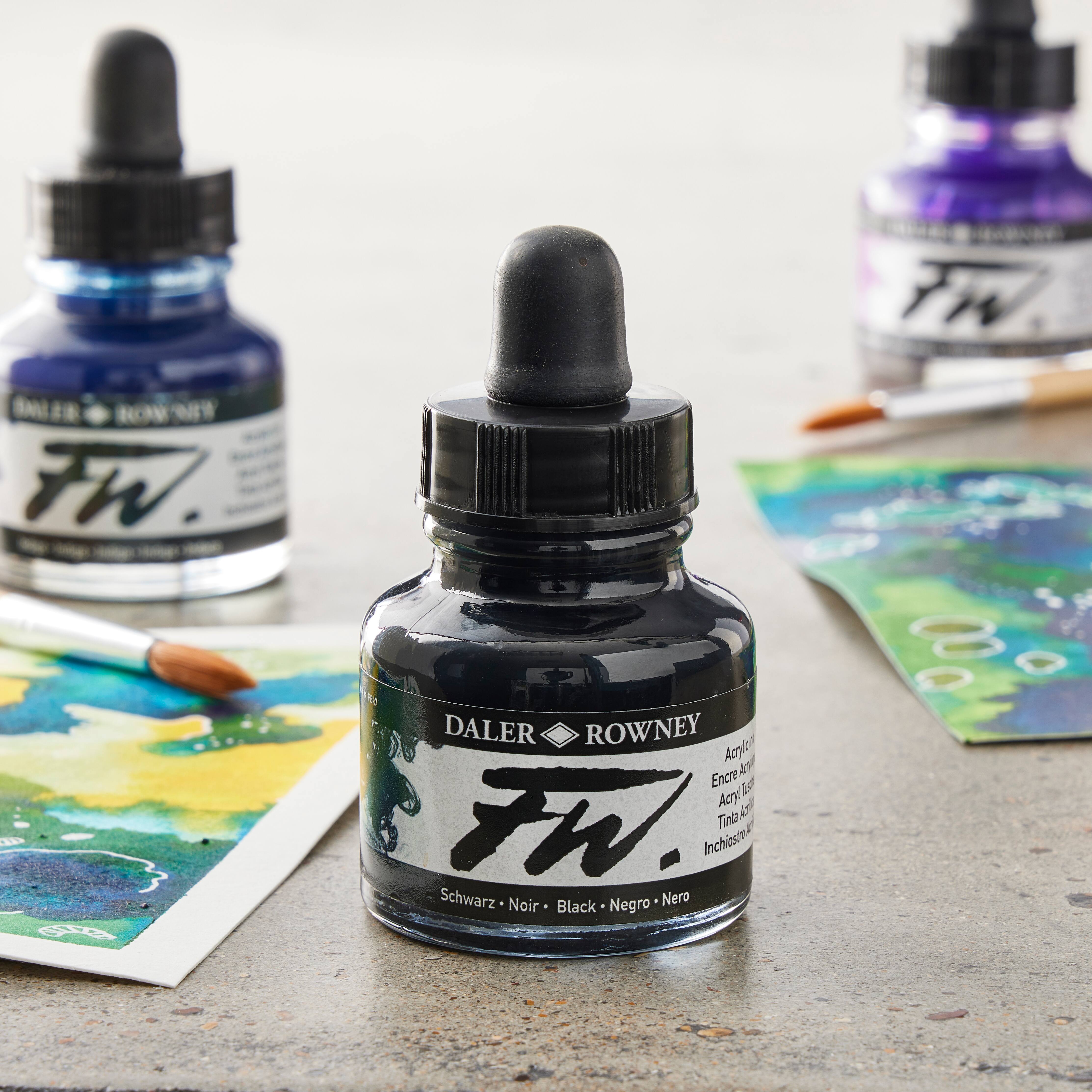 Daler-Rowney FW Acrylic Artist Ink 1oz - Elizabeth's Art Gallery