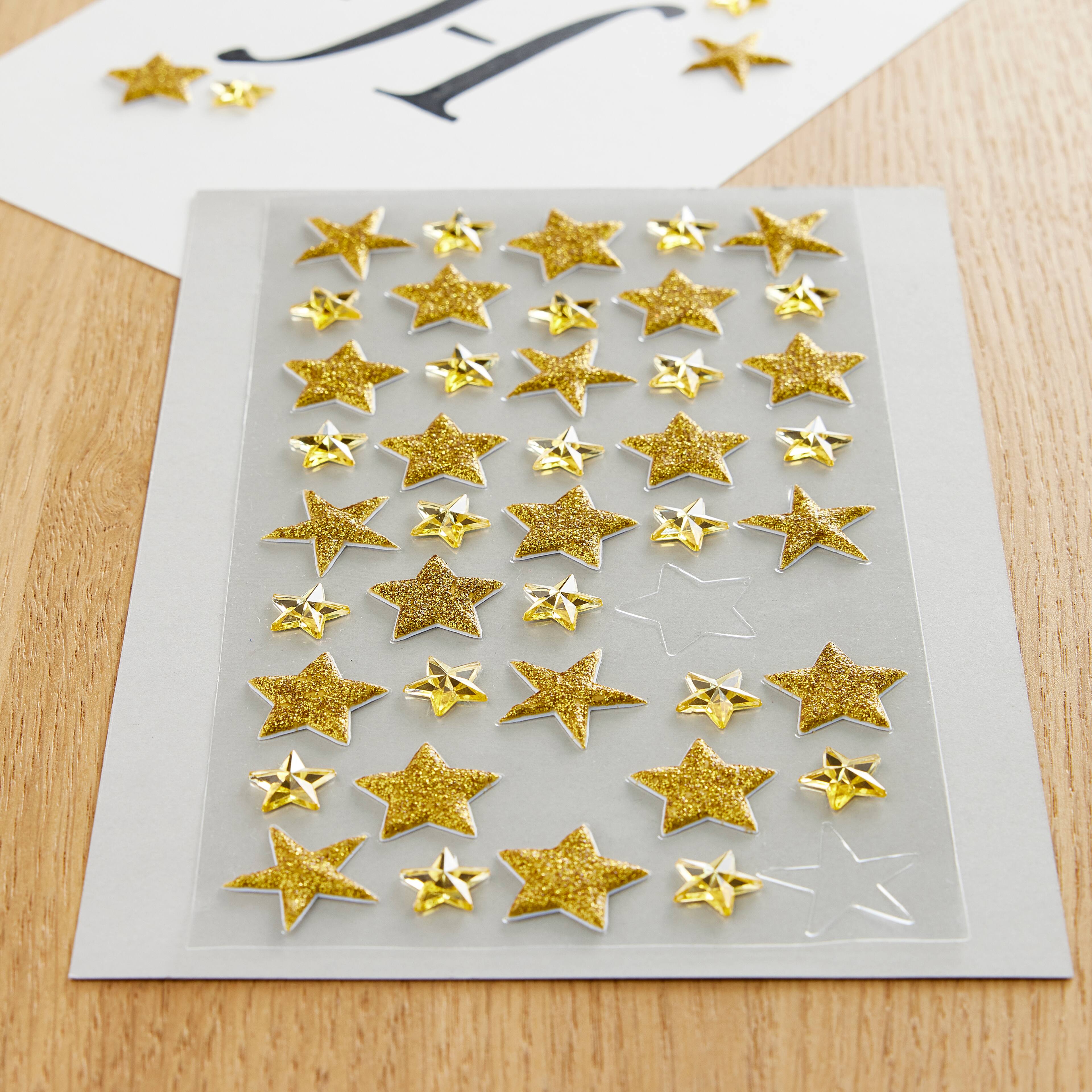 12 Packs: 45 ct. (540 total) Gold Glitter Star Stickers by Recollections™
