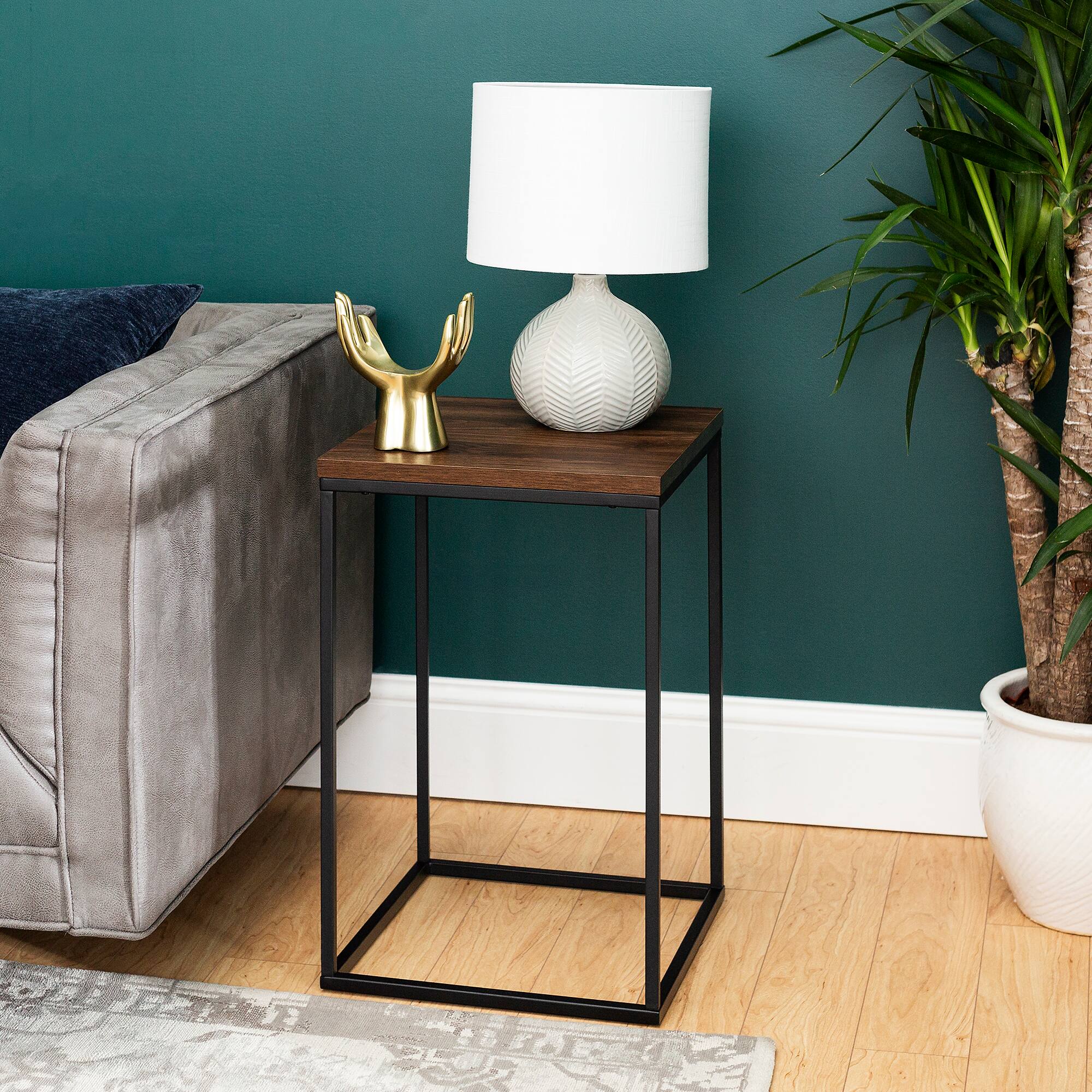 Walker Edison Modern Square Side Table