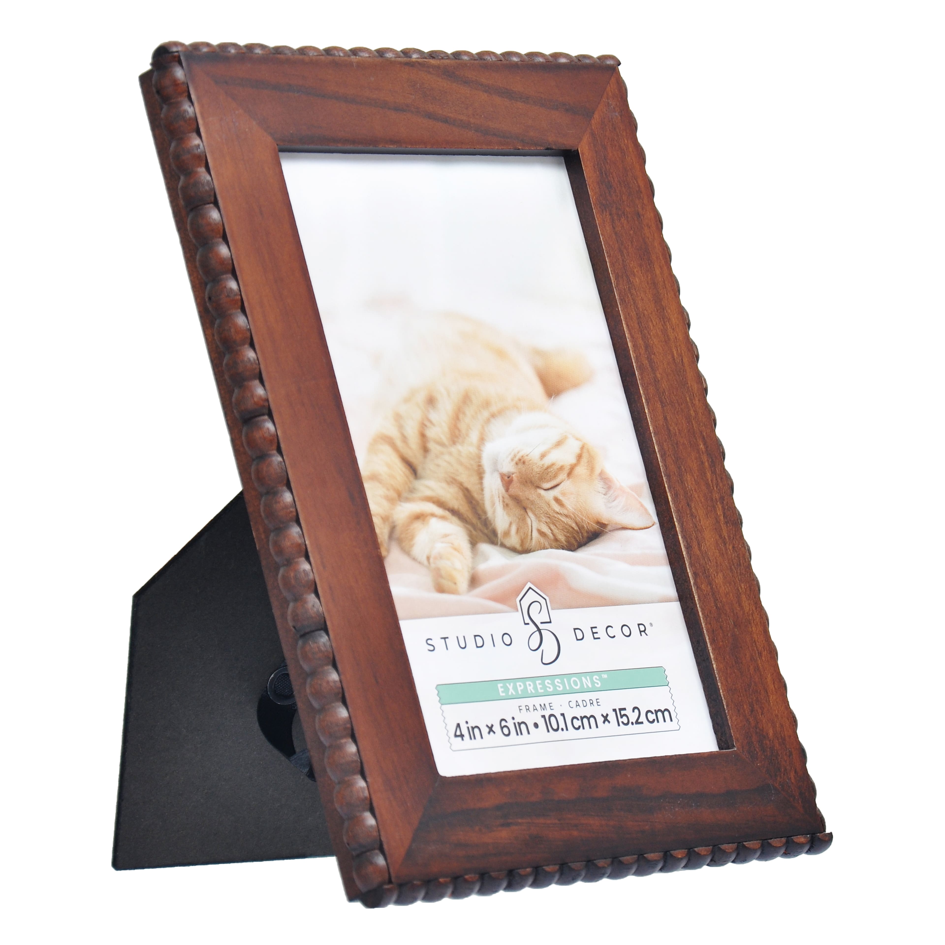 Expressions&#x2122; Brown Beaded Edge Frame by Studio D&#xE9;cor&#xAE;