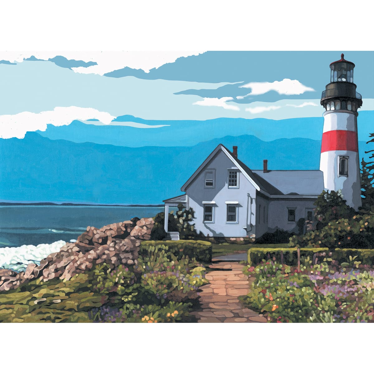 Royal & Langnickel® Artist Canvas Series The Lighthouse Paint By Number Kit