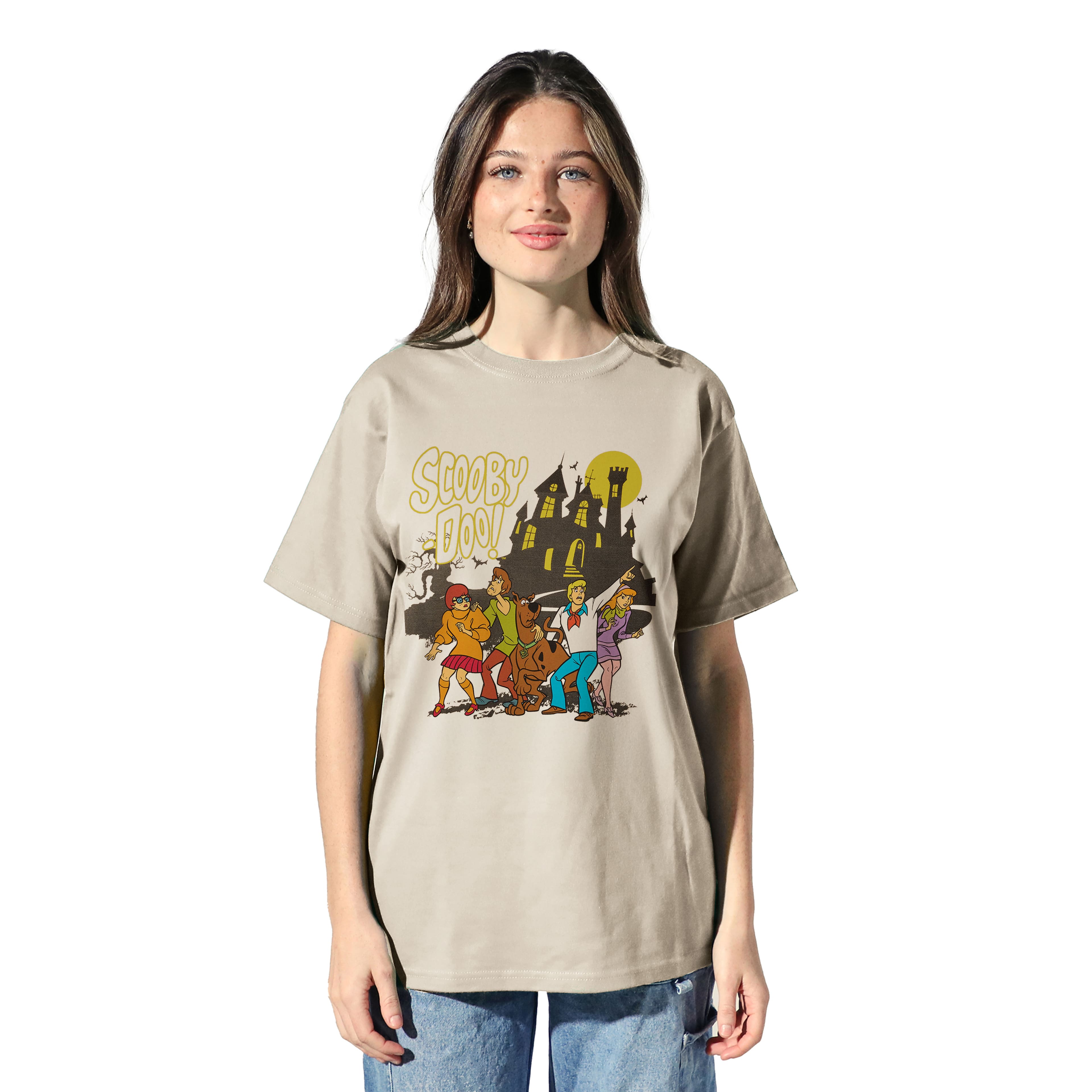Scooby Doo&#x2122; Halloween Haunted House Adult Crew Neck T-Shirt
