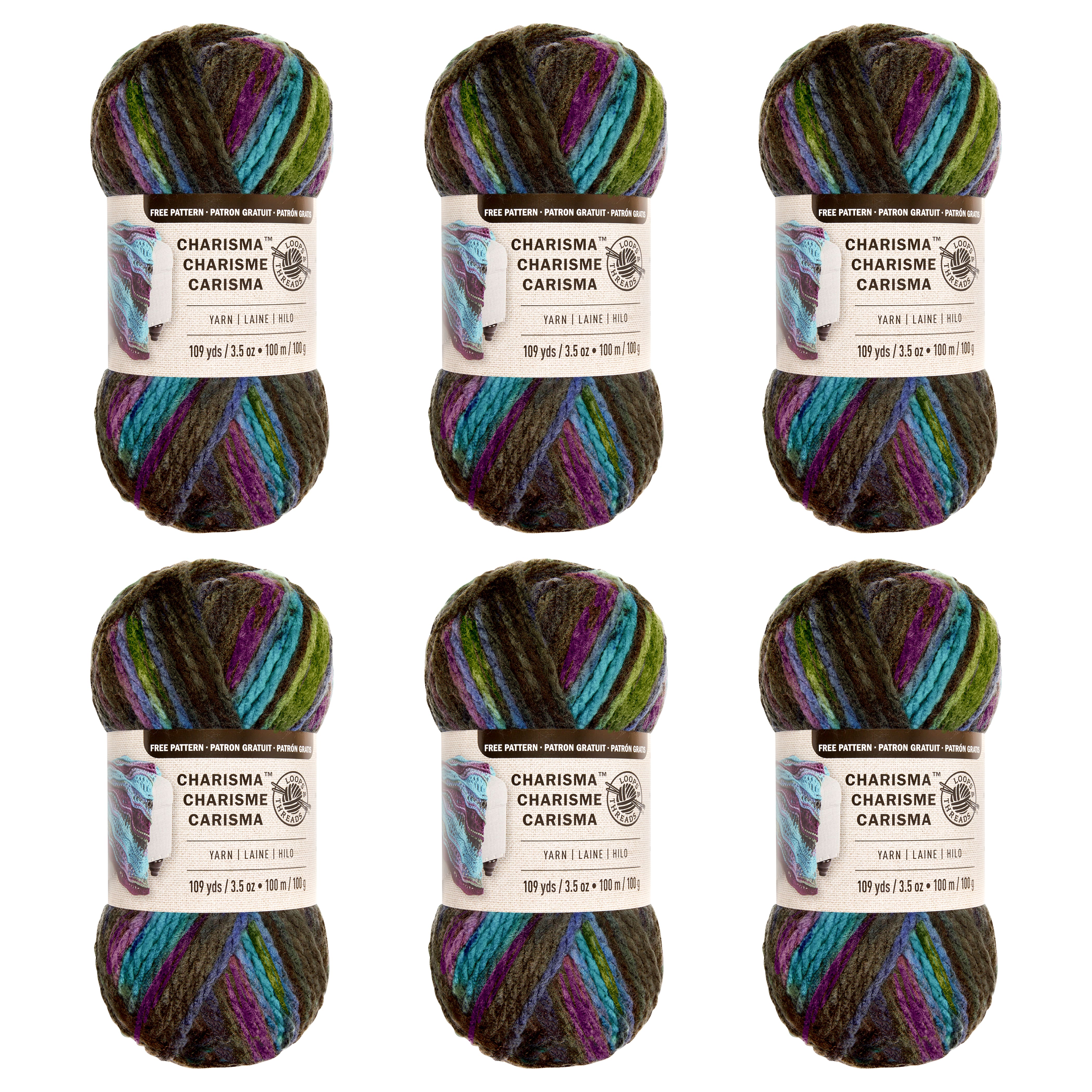 6 Pack: Charisma&#xAE; Yarn by Loops &#x26; Threads&#xAE;