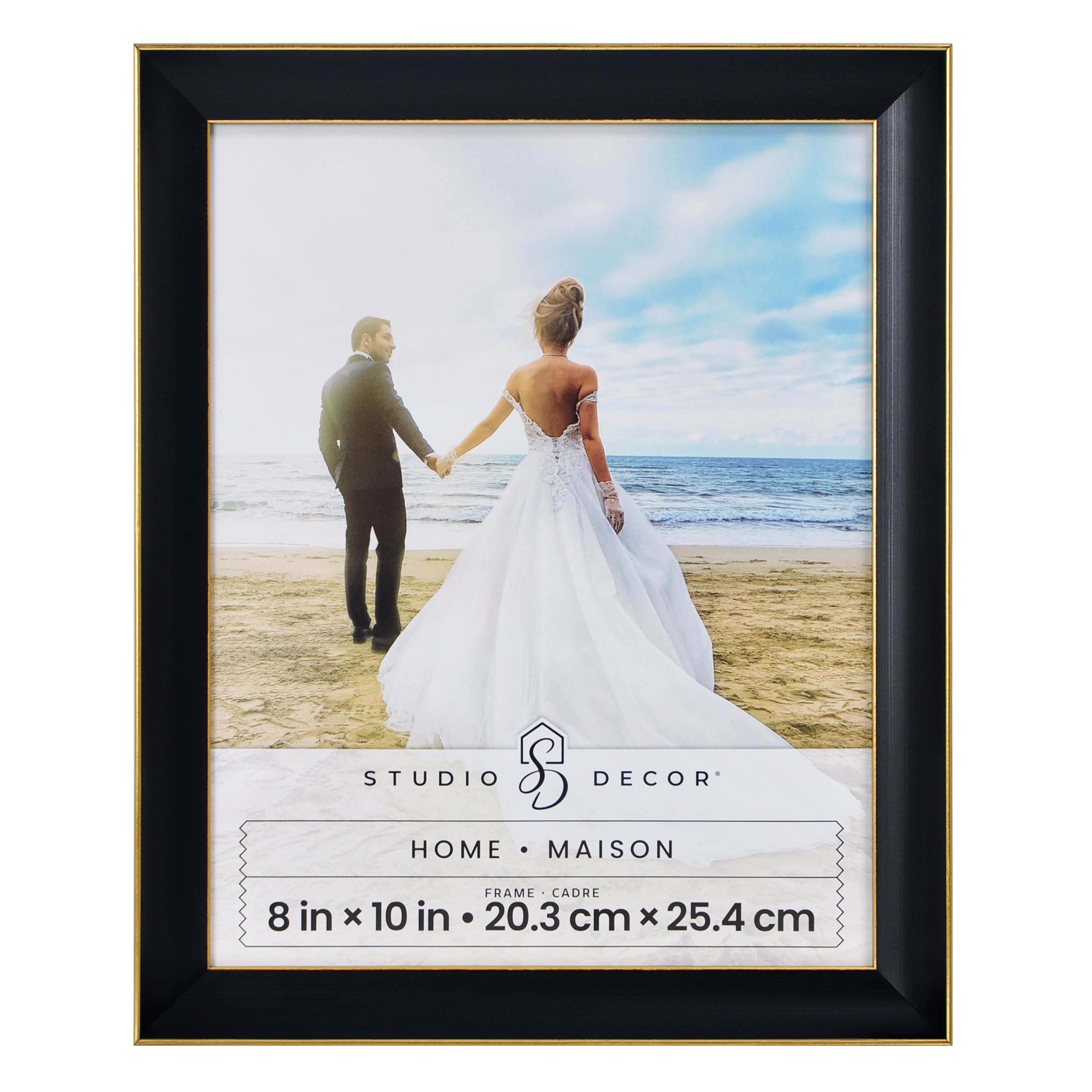 Home Black &#x26; Gold Line Wall Frame by Studio D&#xE9;cor&#xAE;