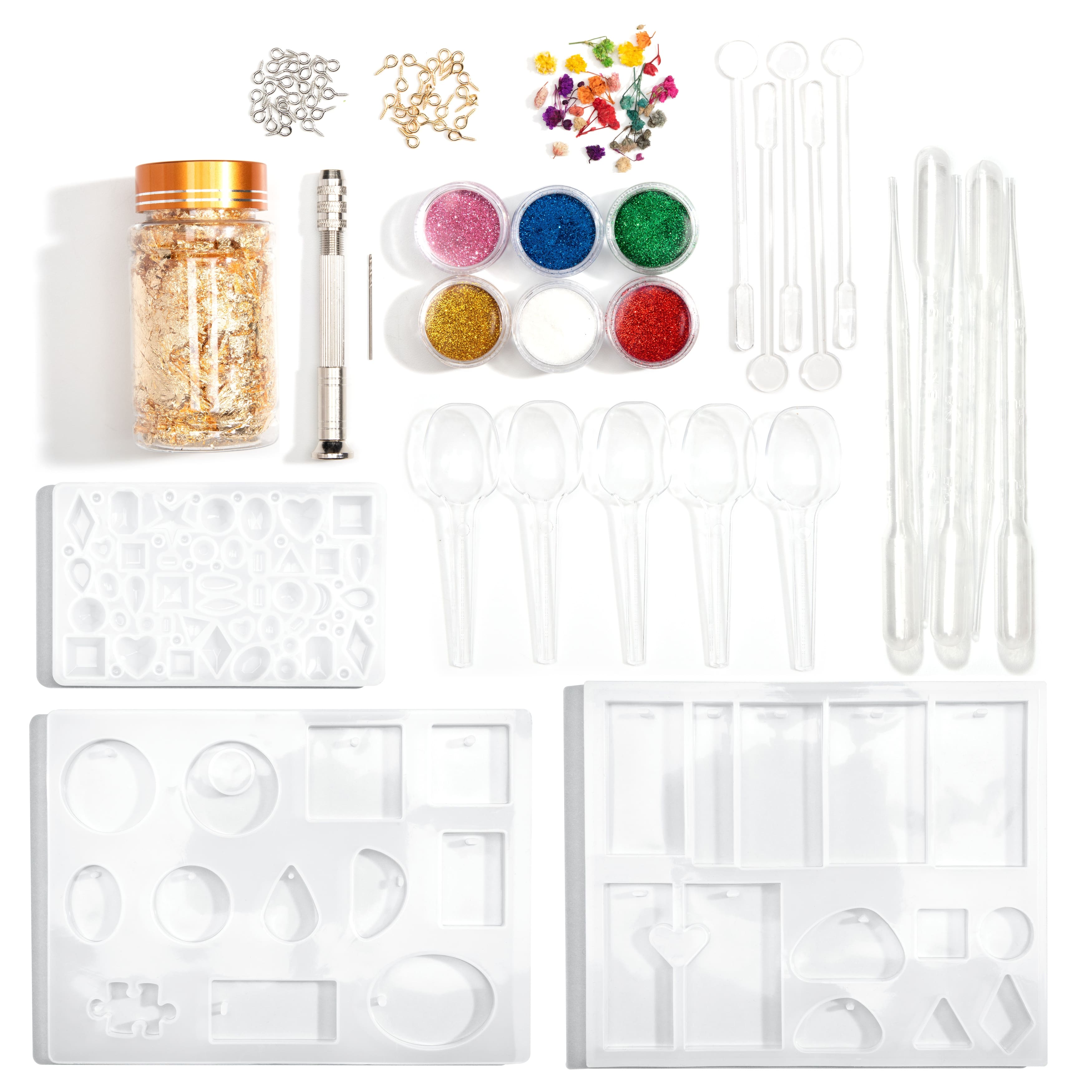 Ring Making Kit, 1718Pcs Jewelry Making Kit with 28 Colors Crystal