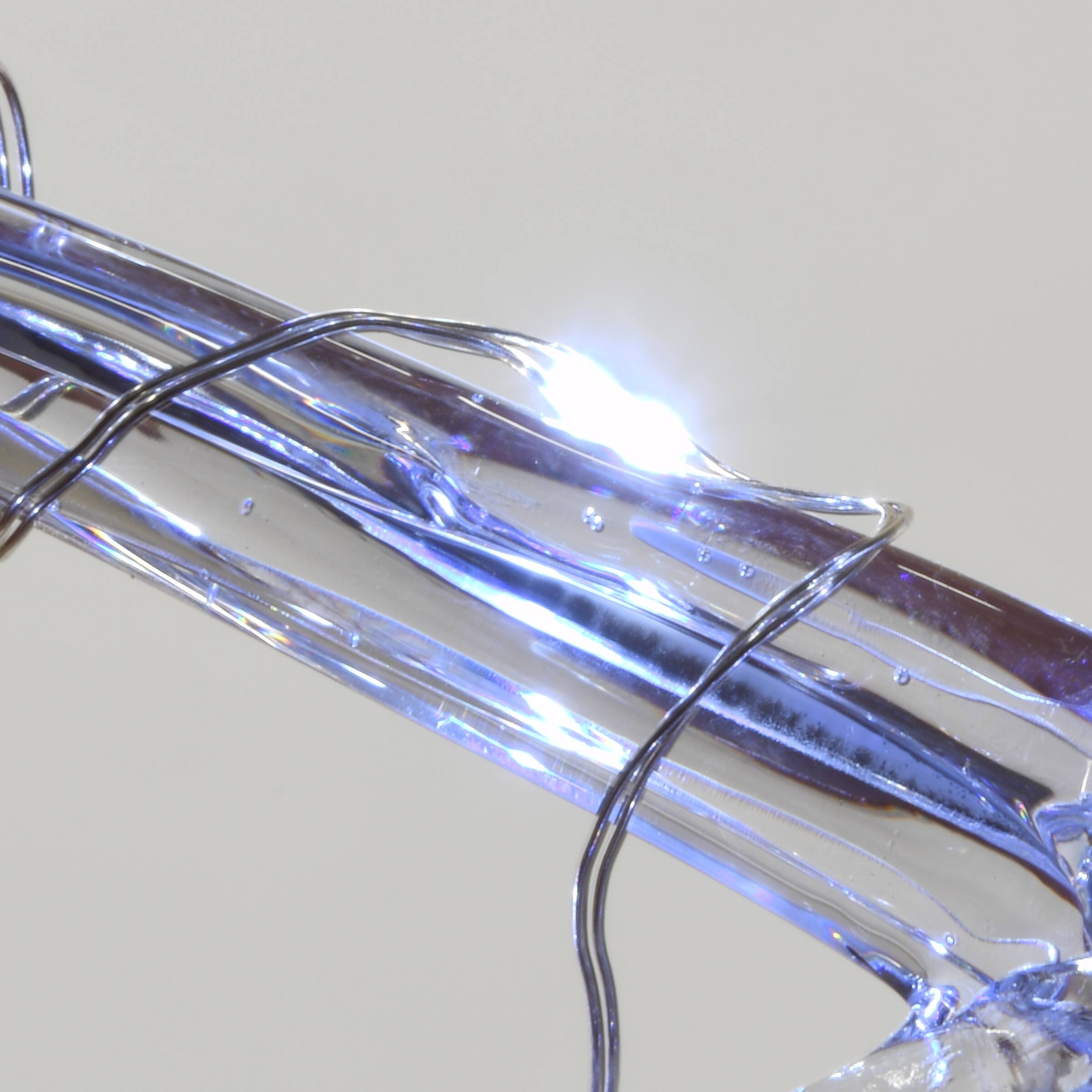 LED Ice Crystal Snowflakes Set