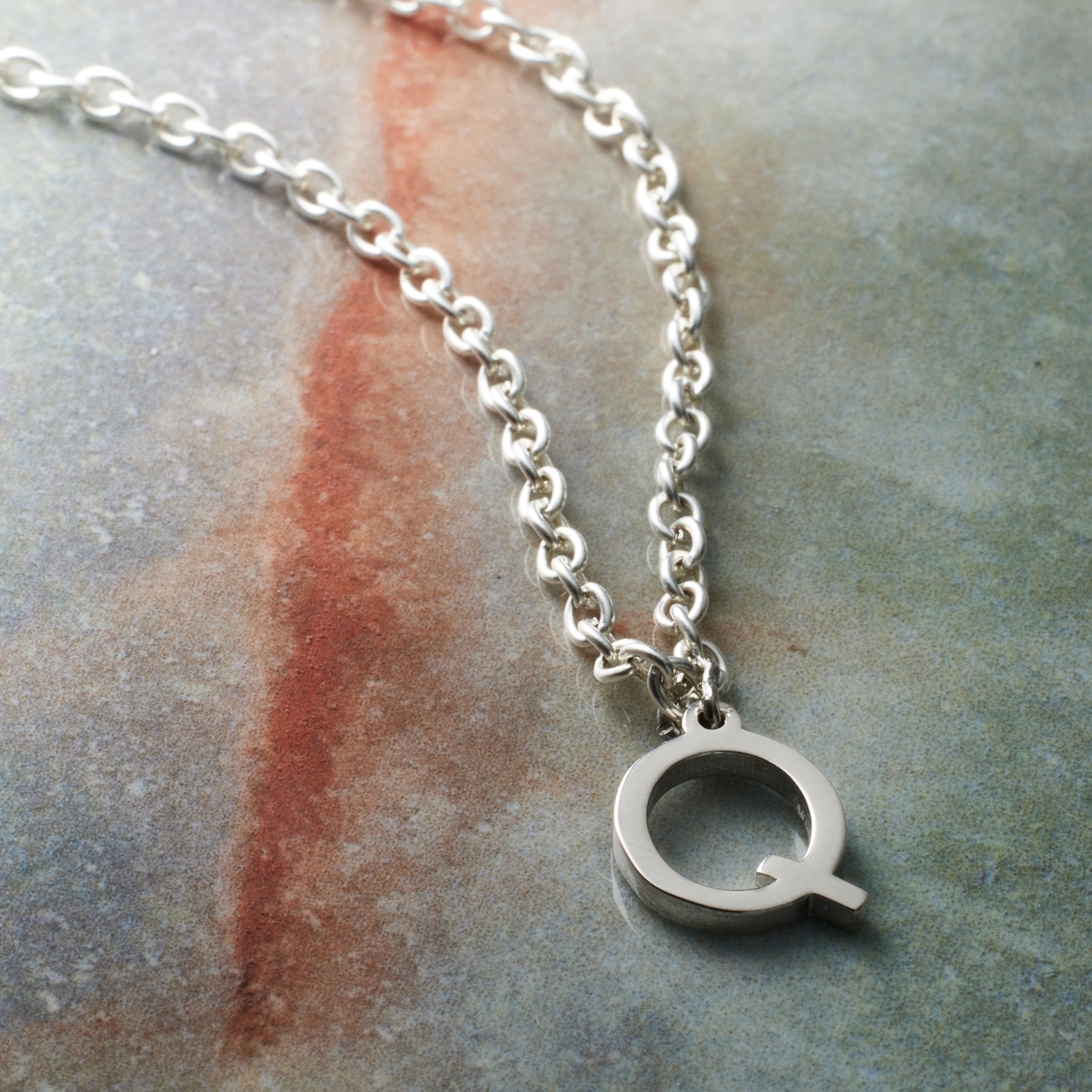 12 Pack: Sterling Silver Alphabet Charm by Bead Landing™