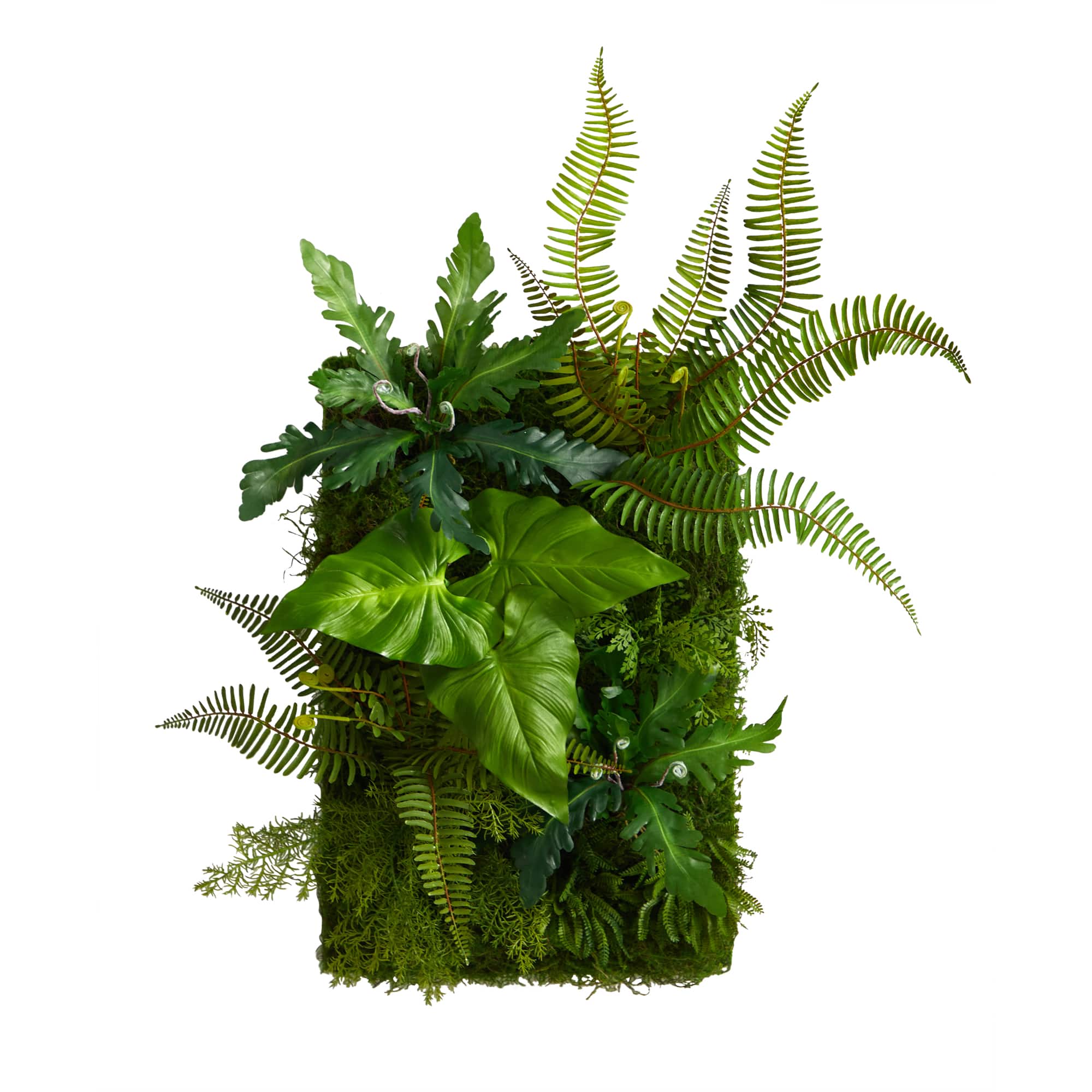 24" Mixed Foliage Artificial Wall Mat