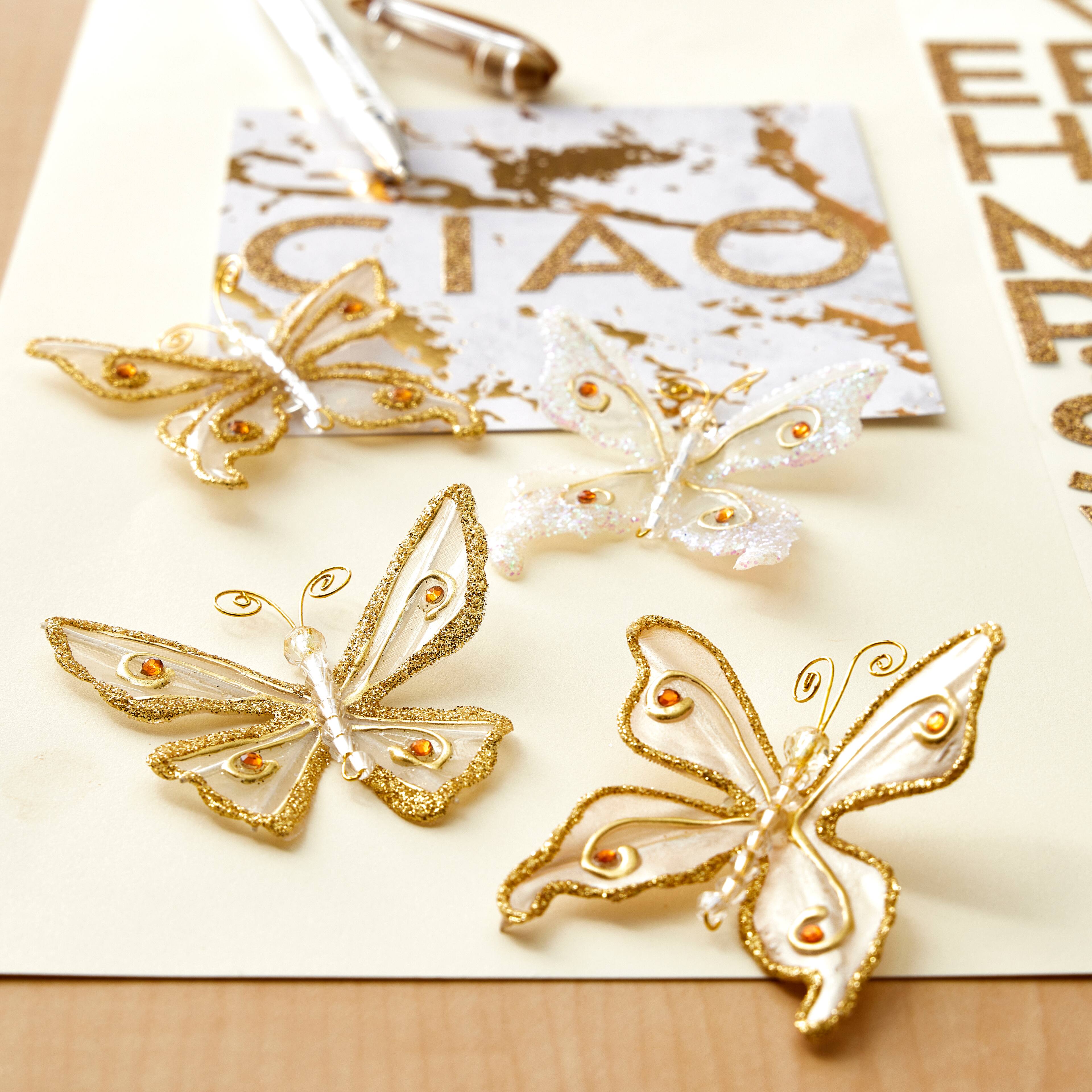Recollections™ Glacee Butterfly Embellishments