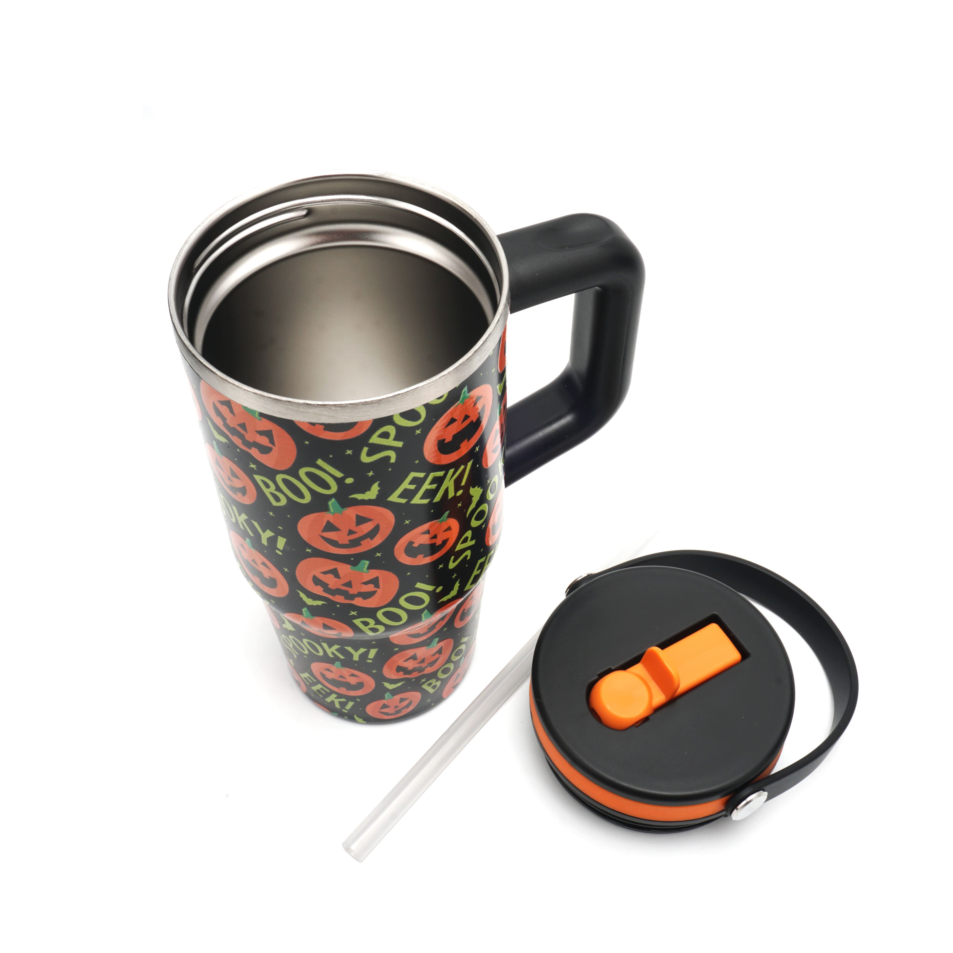 20oz. Jack-O&#x27;-Lantern Stainless Steel Insulated Tumbler by Ashland&#xAE;