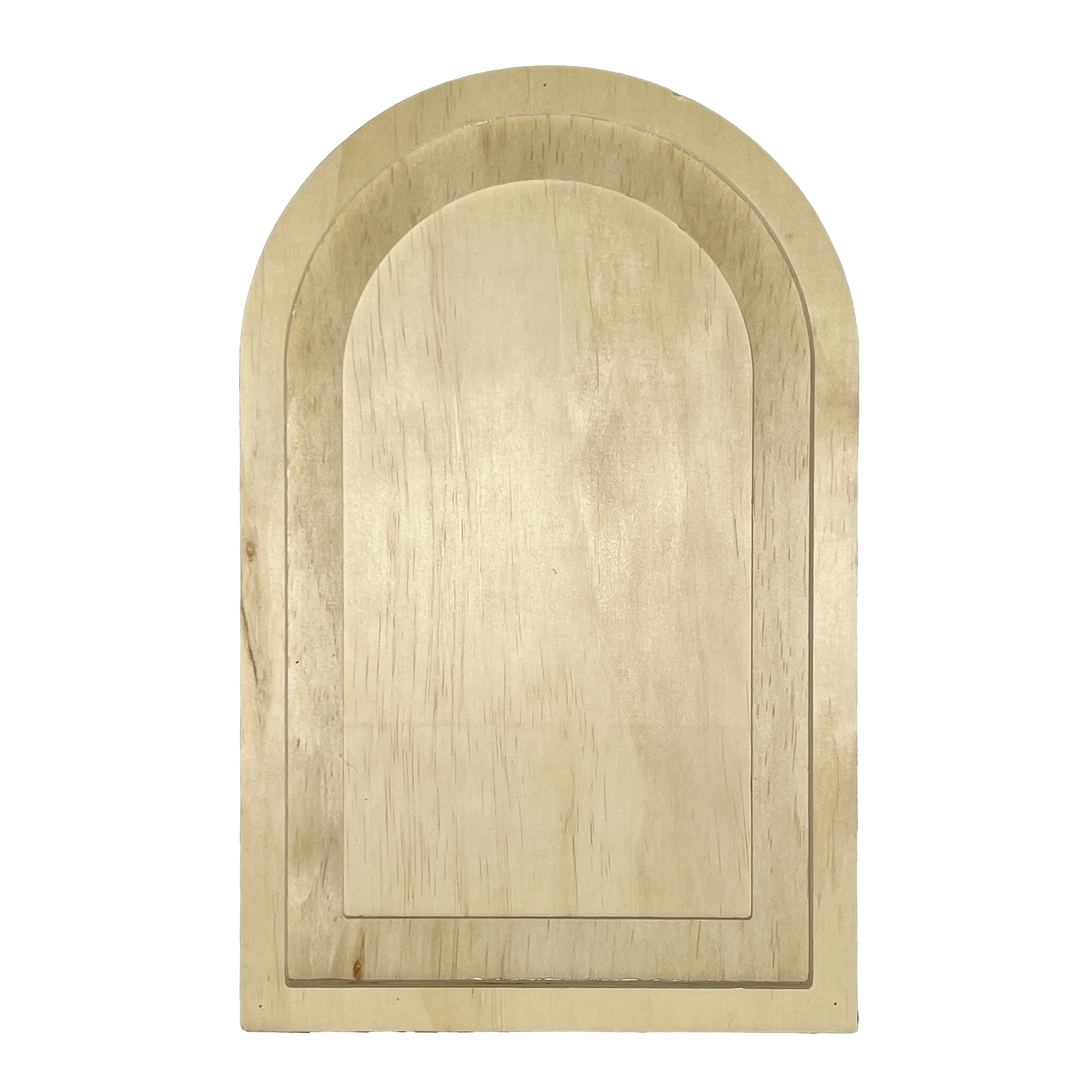 Unfinished Wood Arch Sign