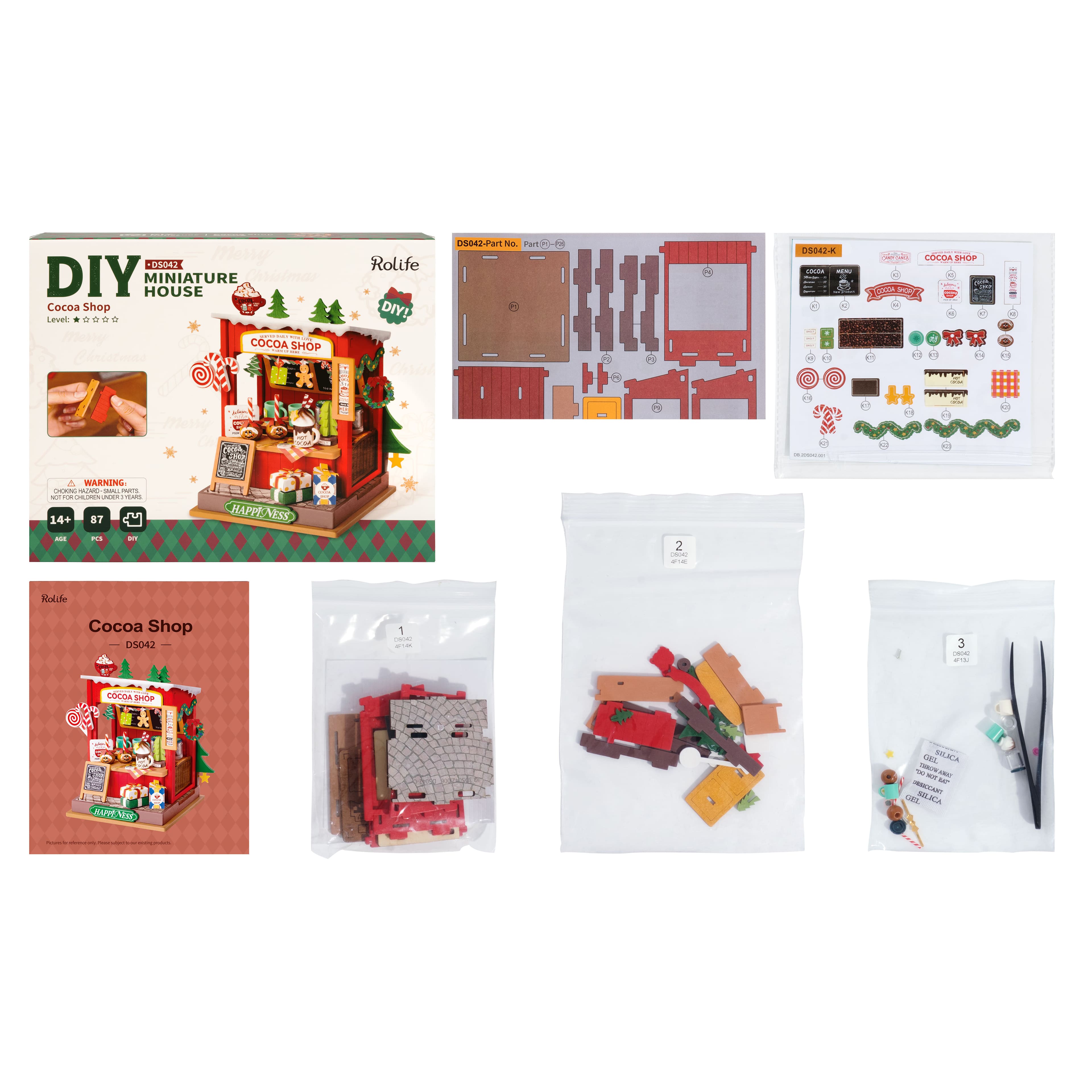 Rolife&#xAE; Cocoa Shop DIY Miniature House Kit