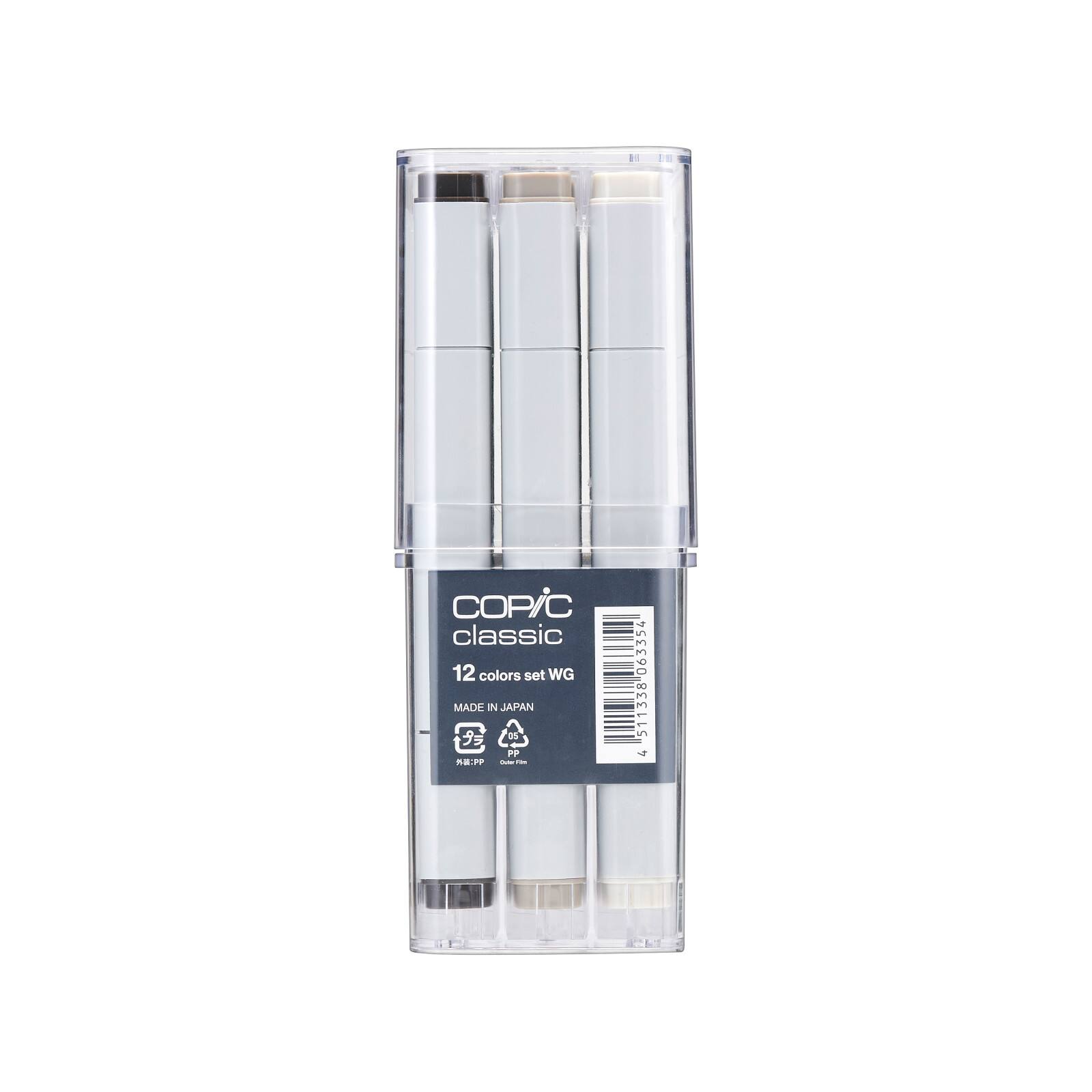 Copic&#xAE; Warm Gray 12 Color Classic Marker Set