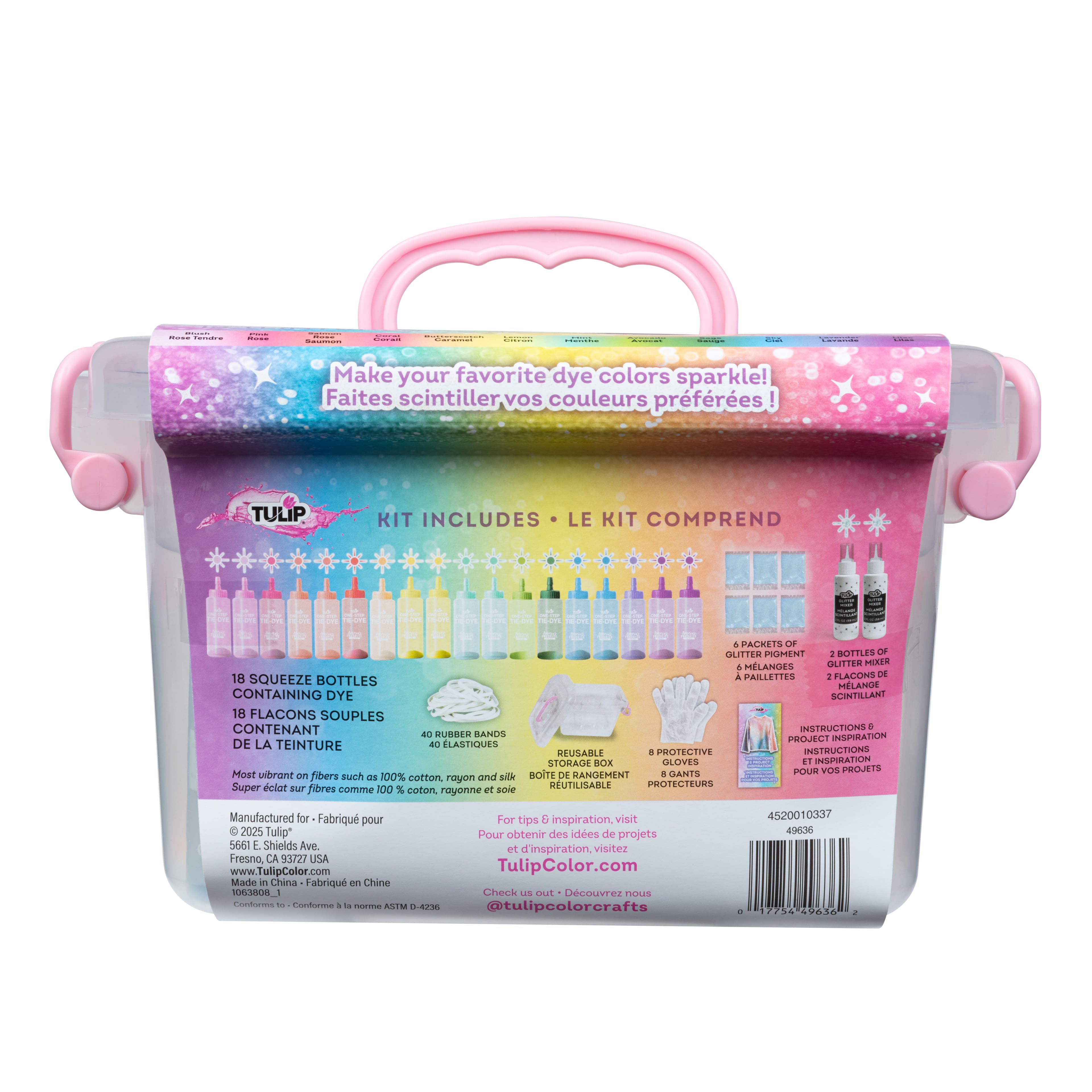 Tulip® 18 Colour Glitter Tie Dye Kit