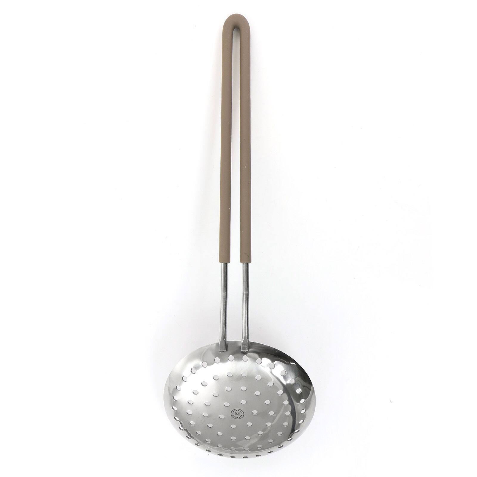 Martha Stewart Gray Stainless Steel Skimmer