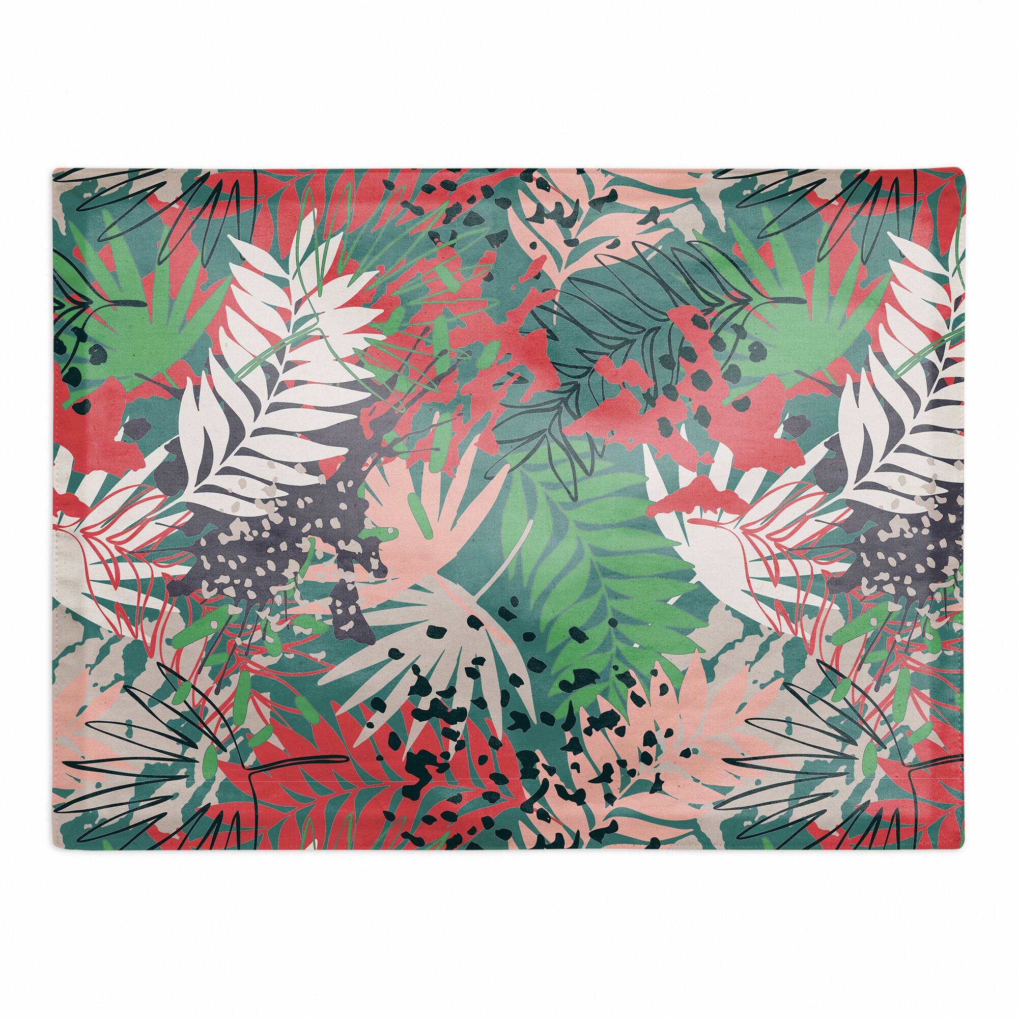 Jungle Pattern 18" x 14" Cotton Twill Placemat