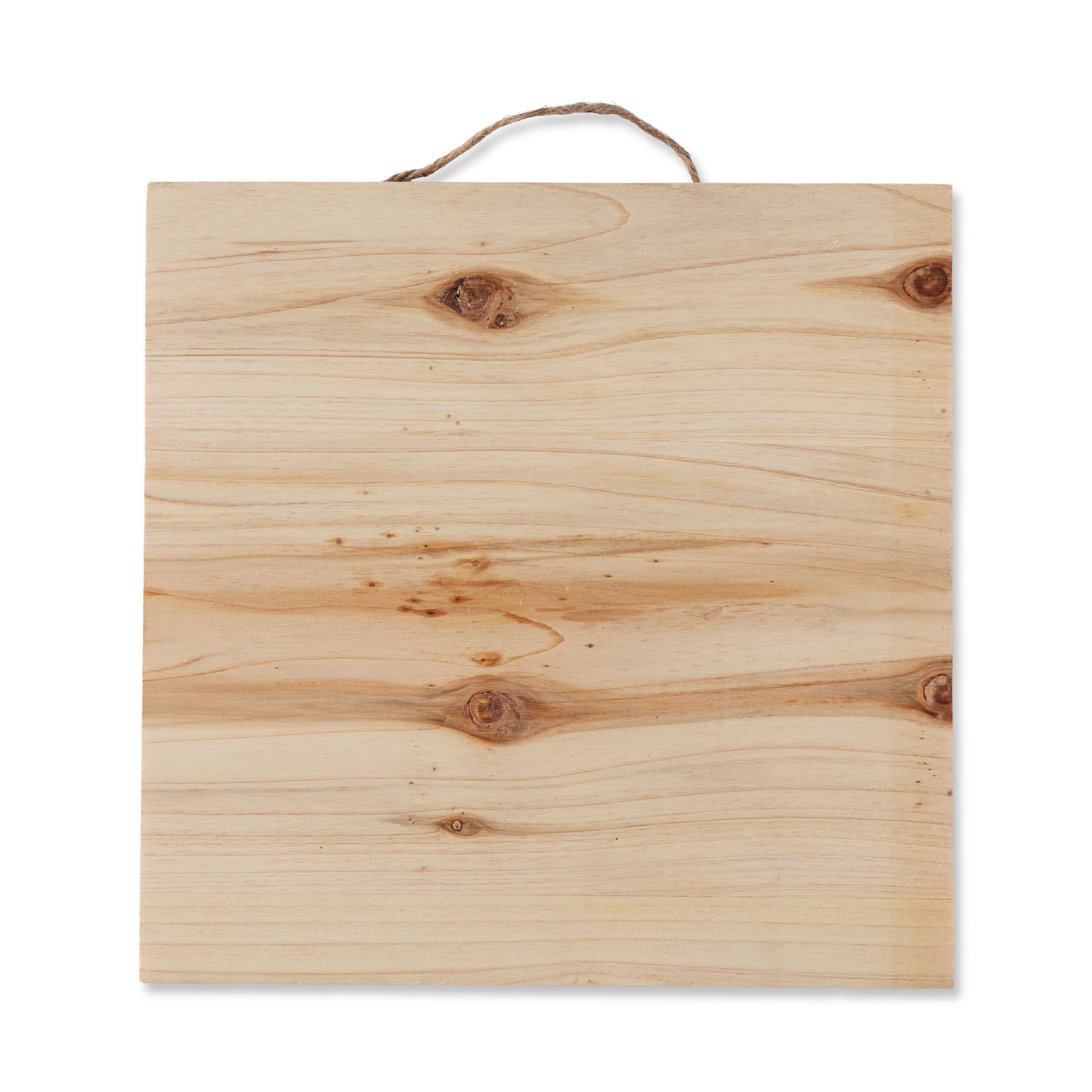10" x 10" Natural Wood Square Plaques by Make Market®, 2ct.