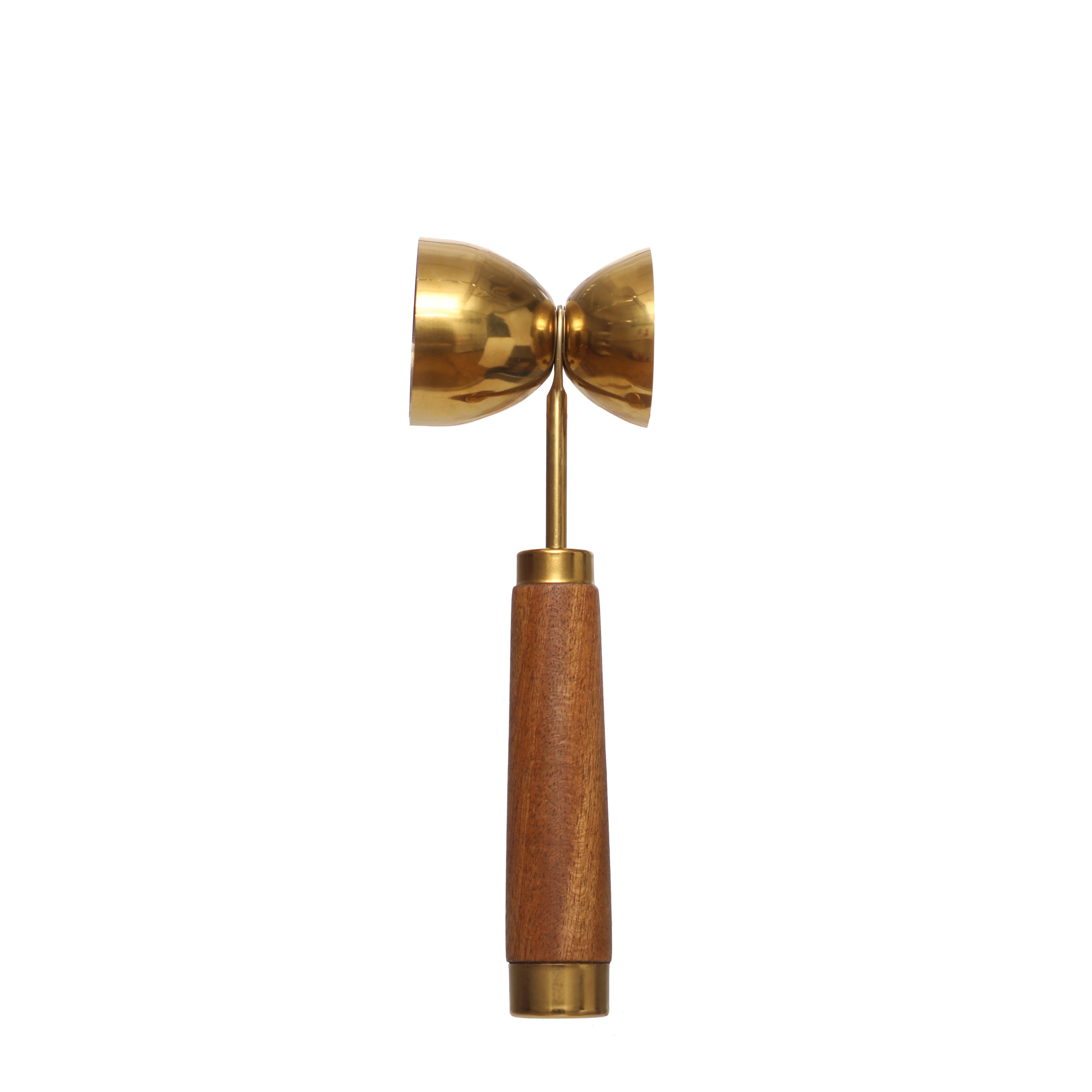 9.5&#x22; Gold Metal Jigger with Wood Handle by Ashland&#xAE;