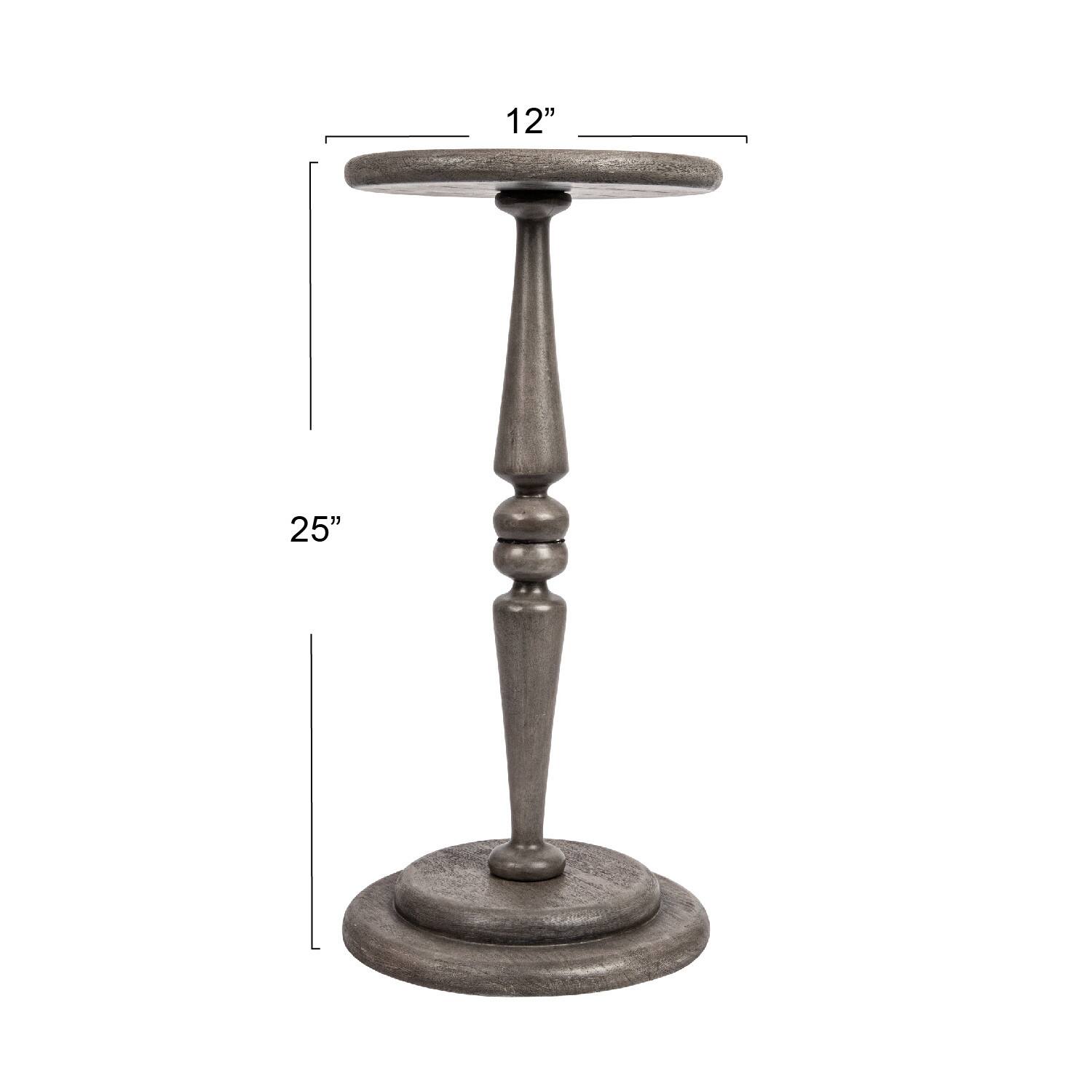 Hello Honey&#xAE; Bishop Pedestal Cocktail Side Table