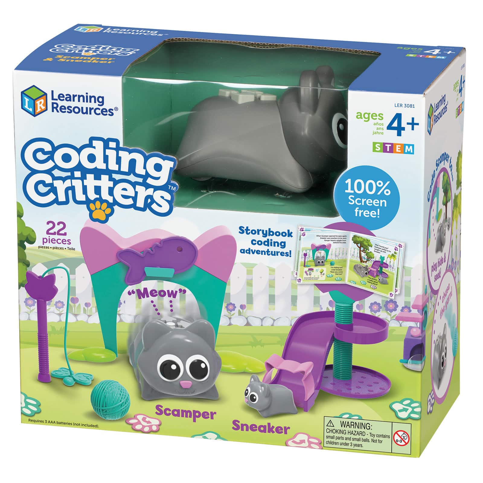 Learning Resources® Coding Critters™ Scamper & Sneaker