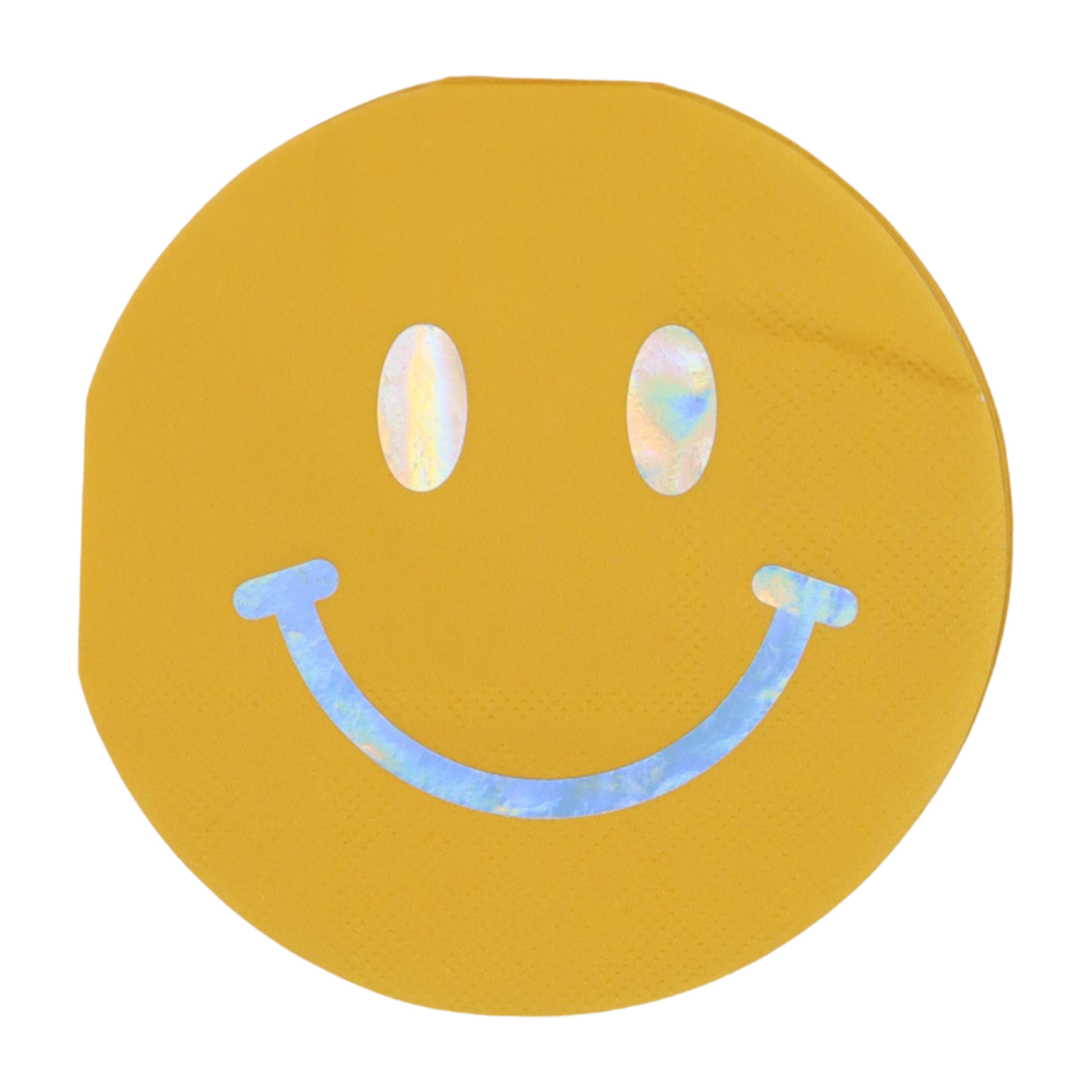 Yellow Smiley Face Beverage Napkins, 20ct. by Celebrate It&#x2122;