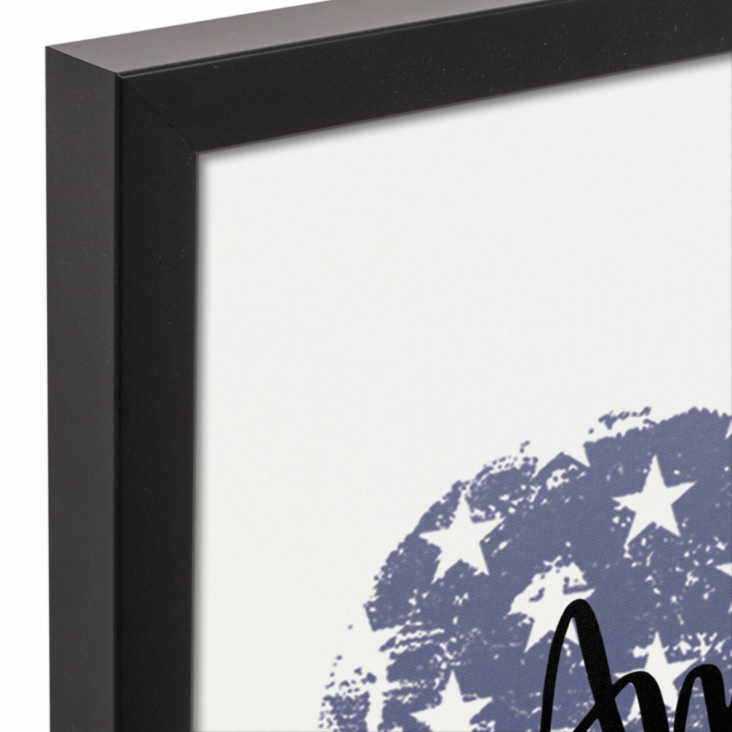 America Sweet America Black Framed Canvas