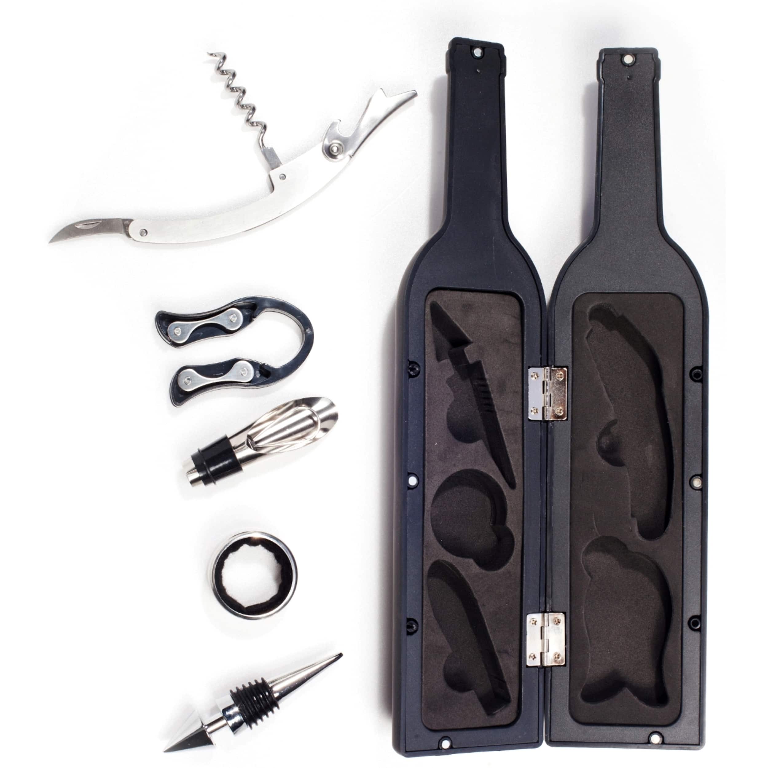Ozeri 5-Piece Wine Bottle Corkscrew &#x26; Accessory Set