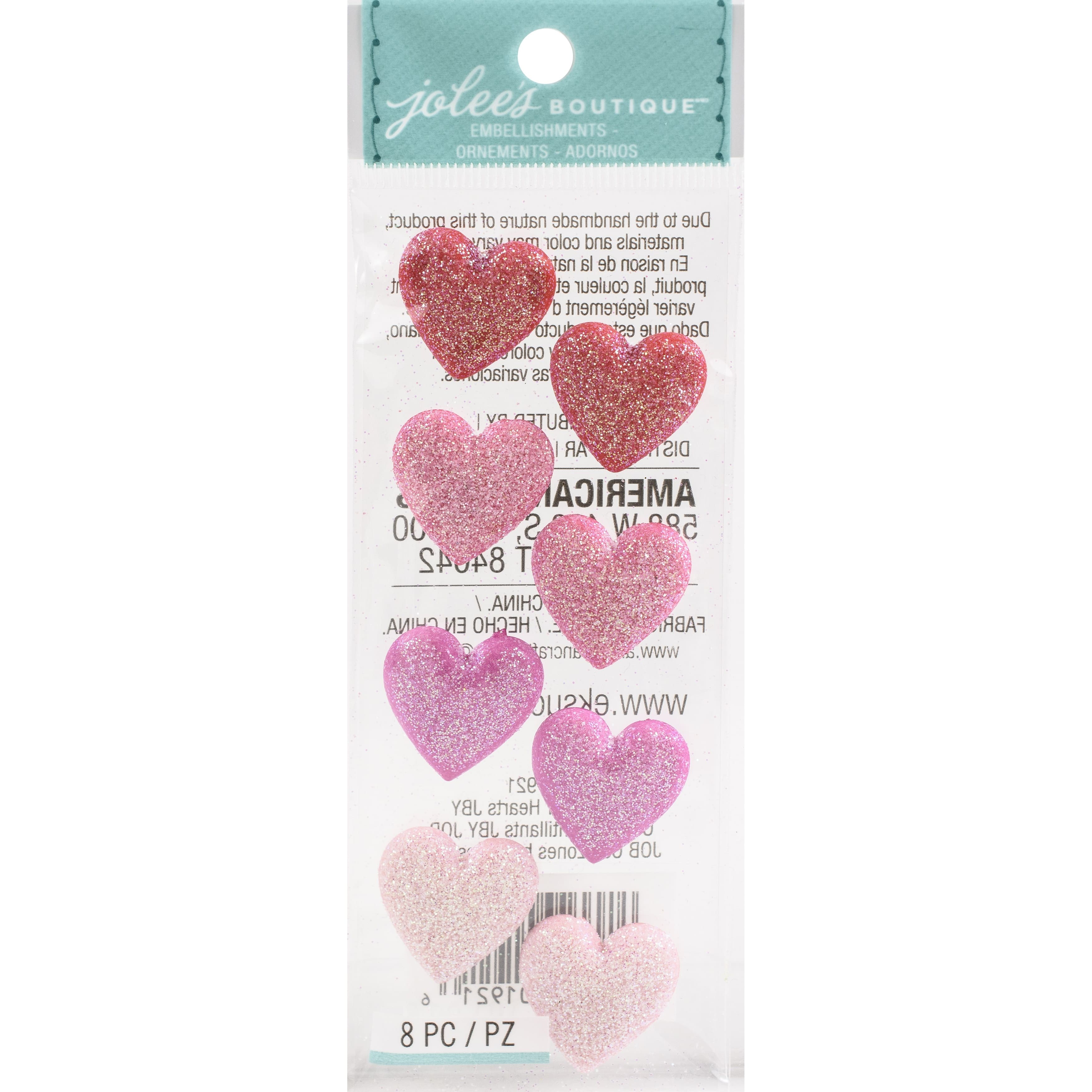 Glitter heart sticker pack - Glitter Heart Sticker Pack - Sticker