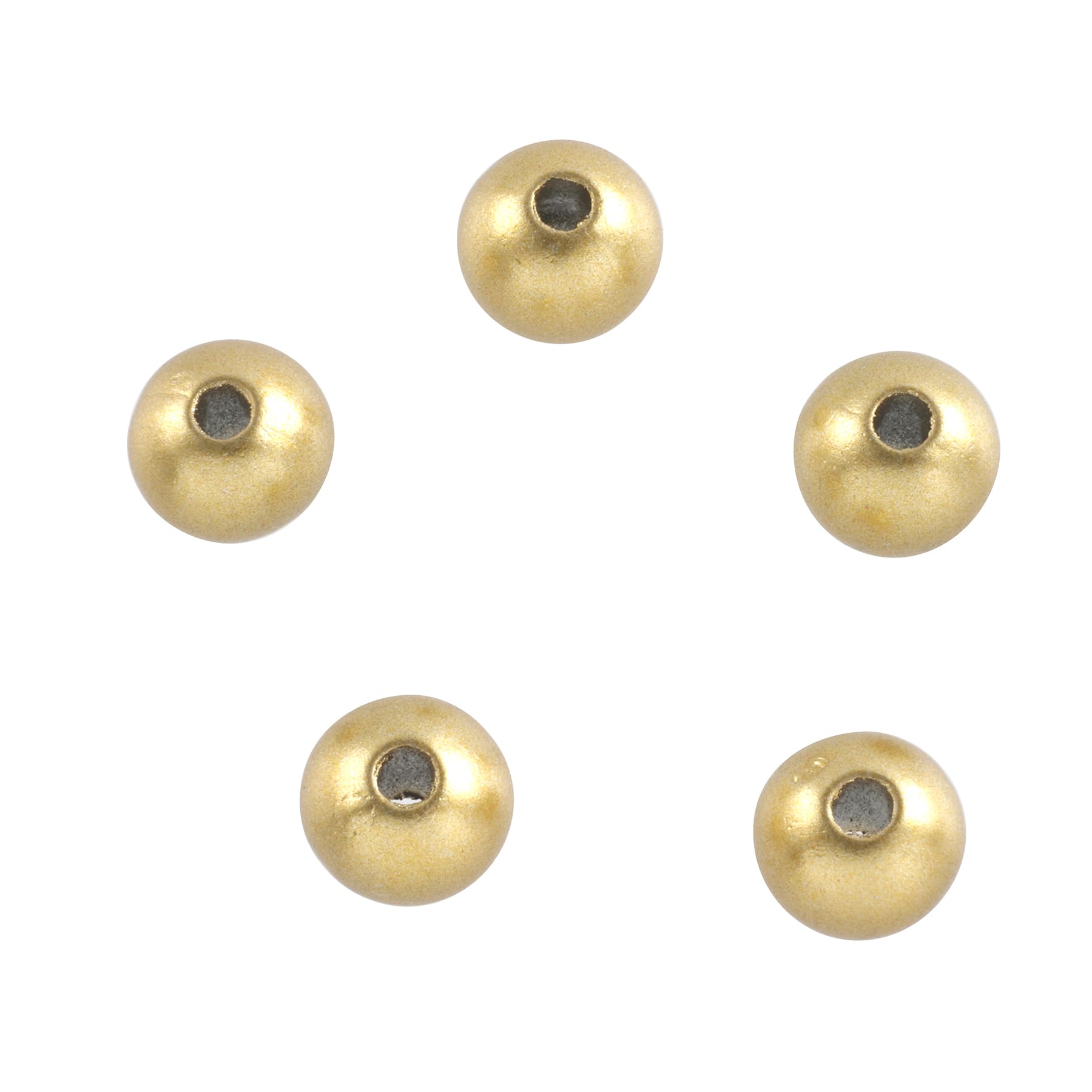 Matte Plastic Round Beads