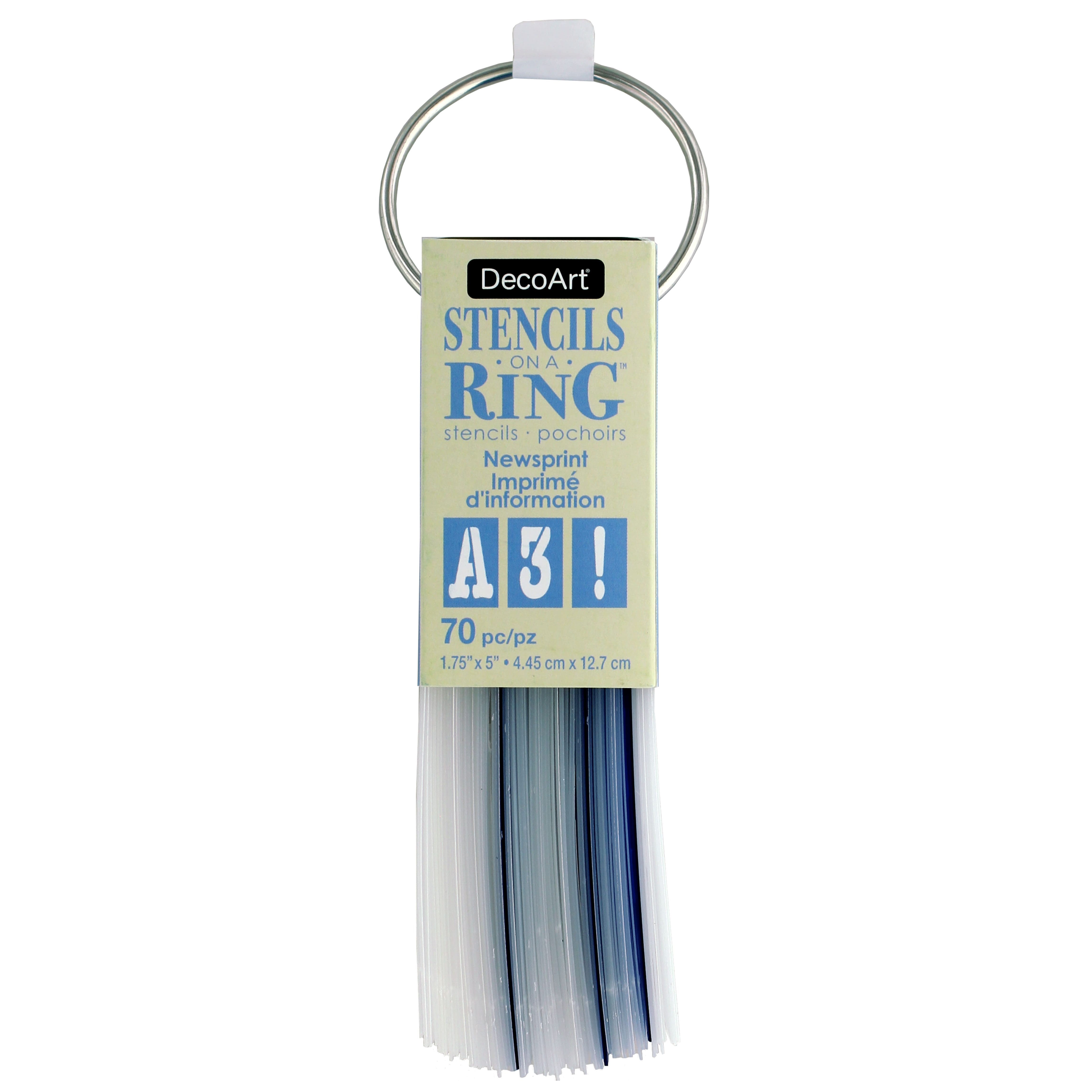 DecoArt Americana Newsprint Stencil Ring By Deco Art