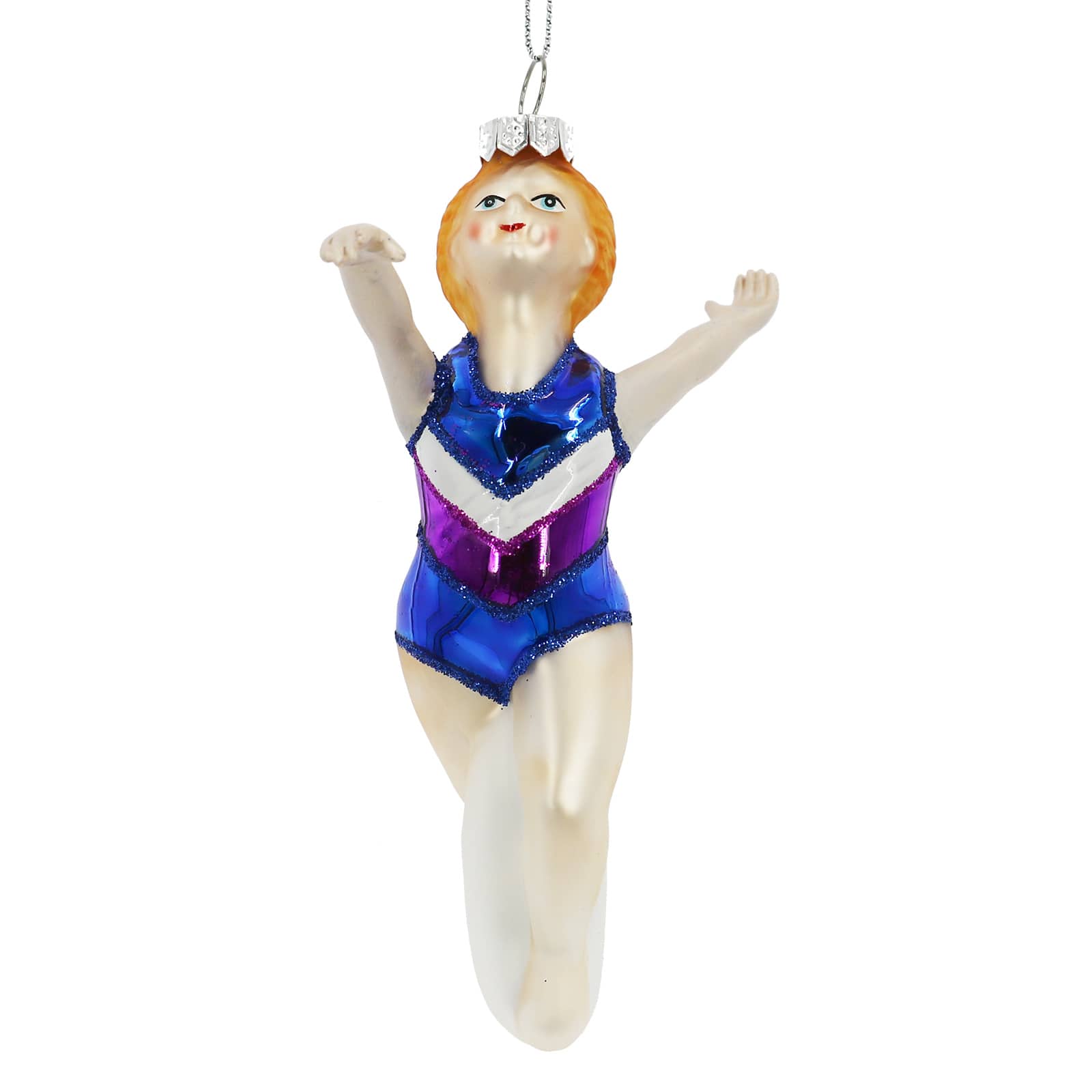 5.25&#x22; Floor Gymnast Glass Ornament by Ashland&#xAE;