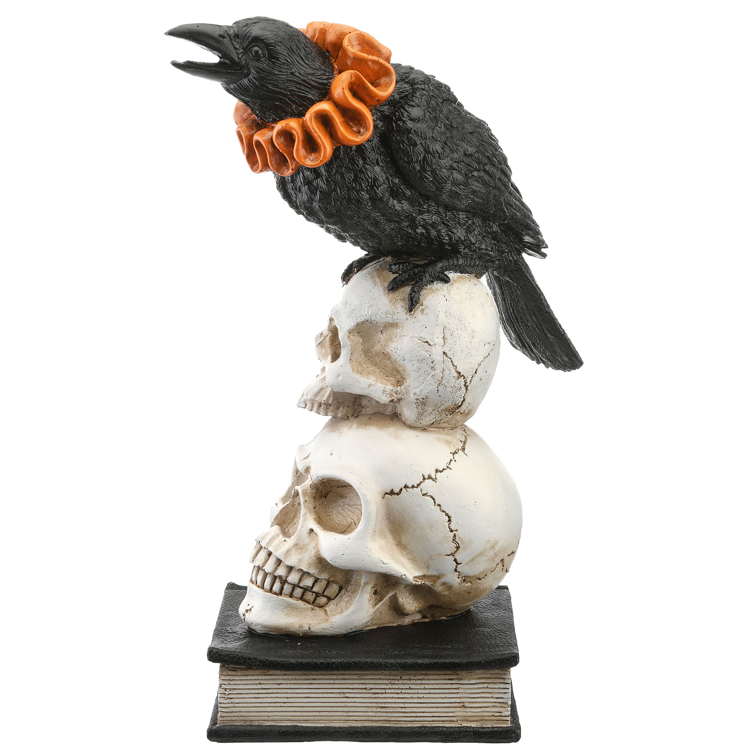 11" Crow & Skulls Halloween Décor