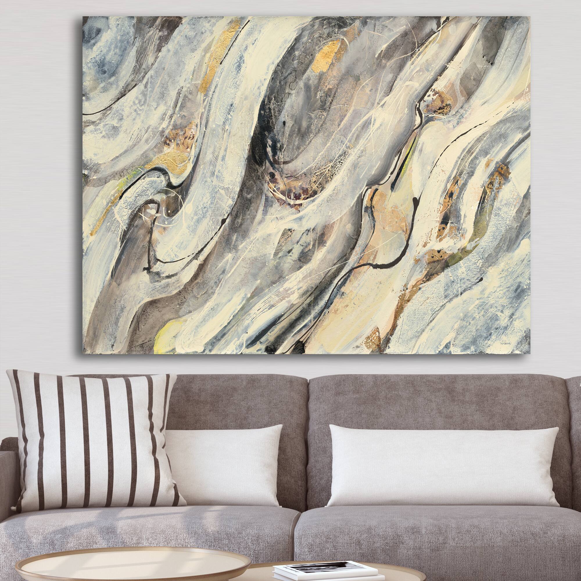 Designart - Glam Golden Falls