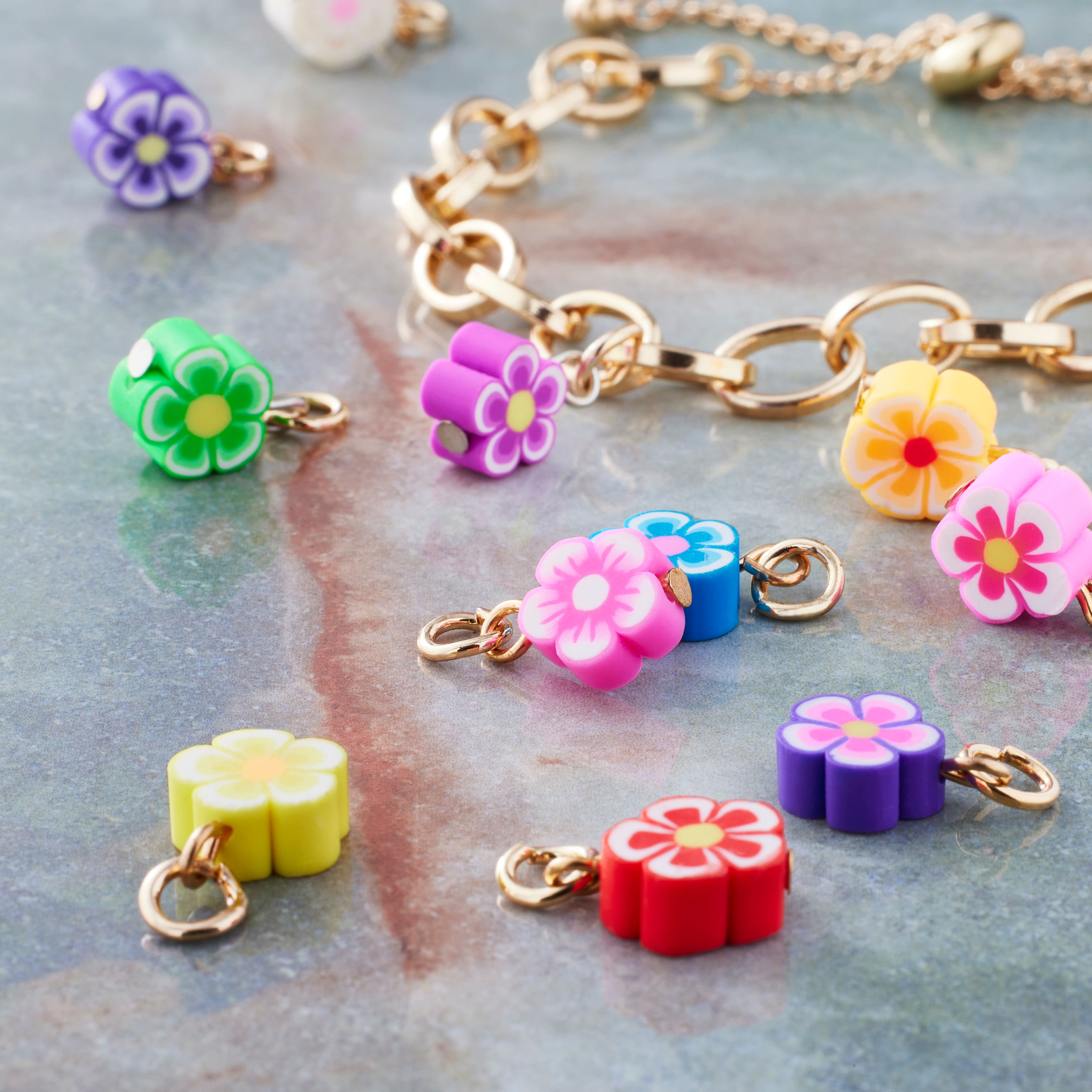 12 Packs: 12 ct. (144 total) Flower Charm Set by Bead Landing™