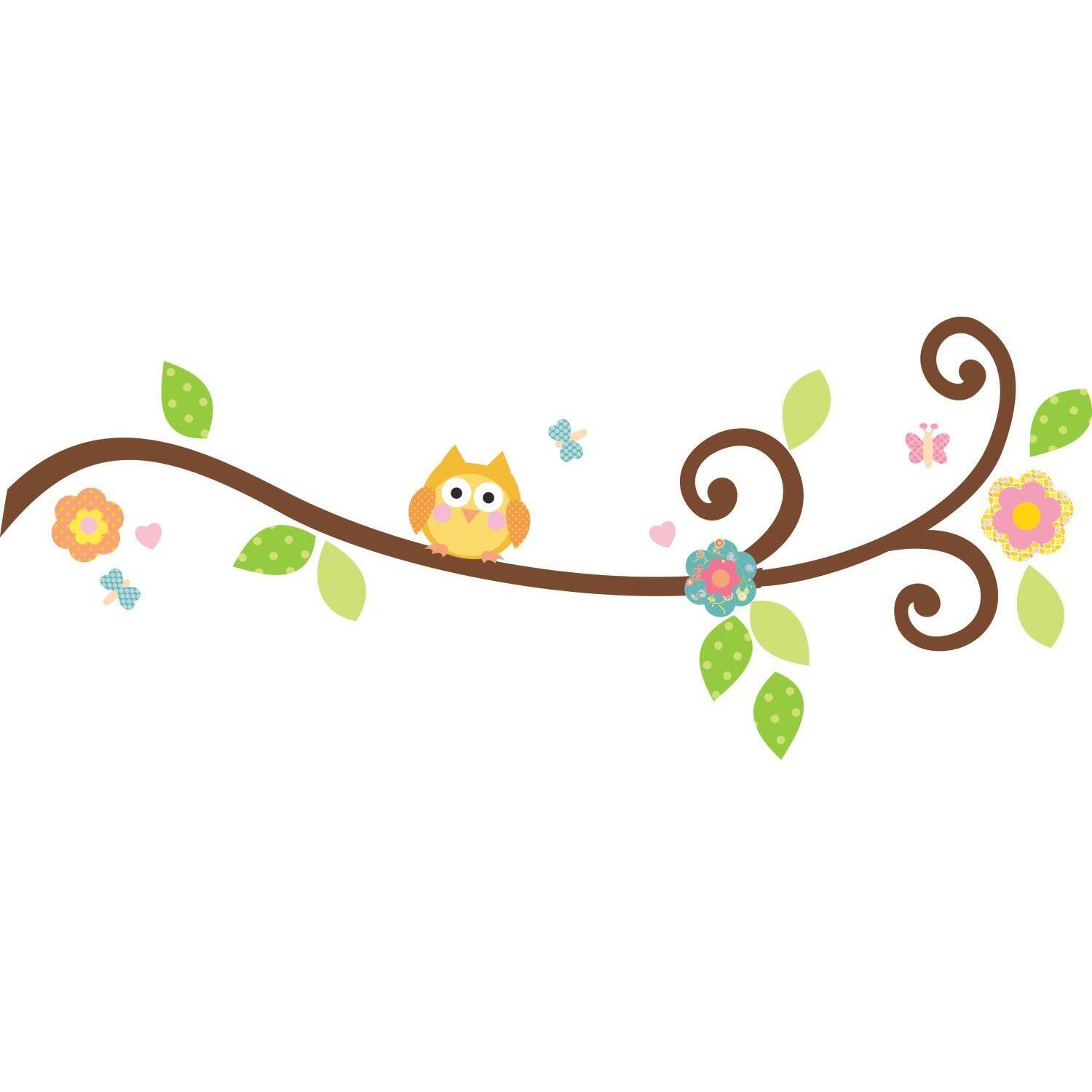 RoomMates Happi Scroll Branch Peel &#x26; Stick Wall Decals