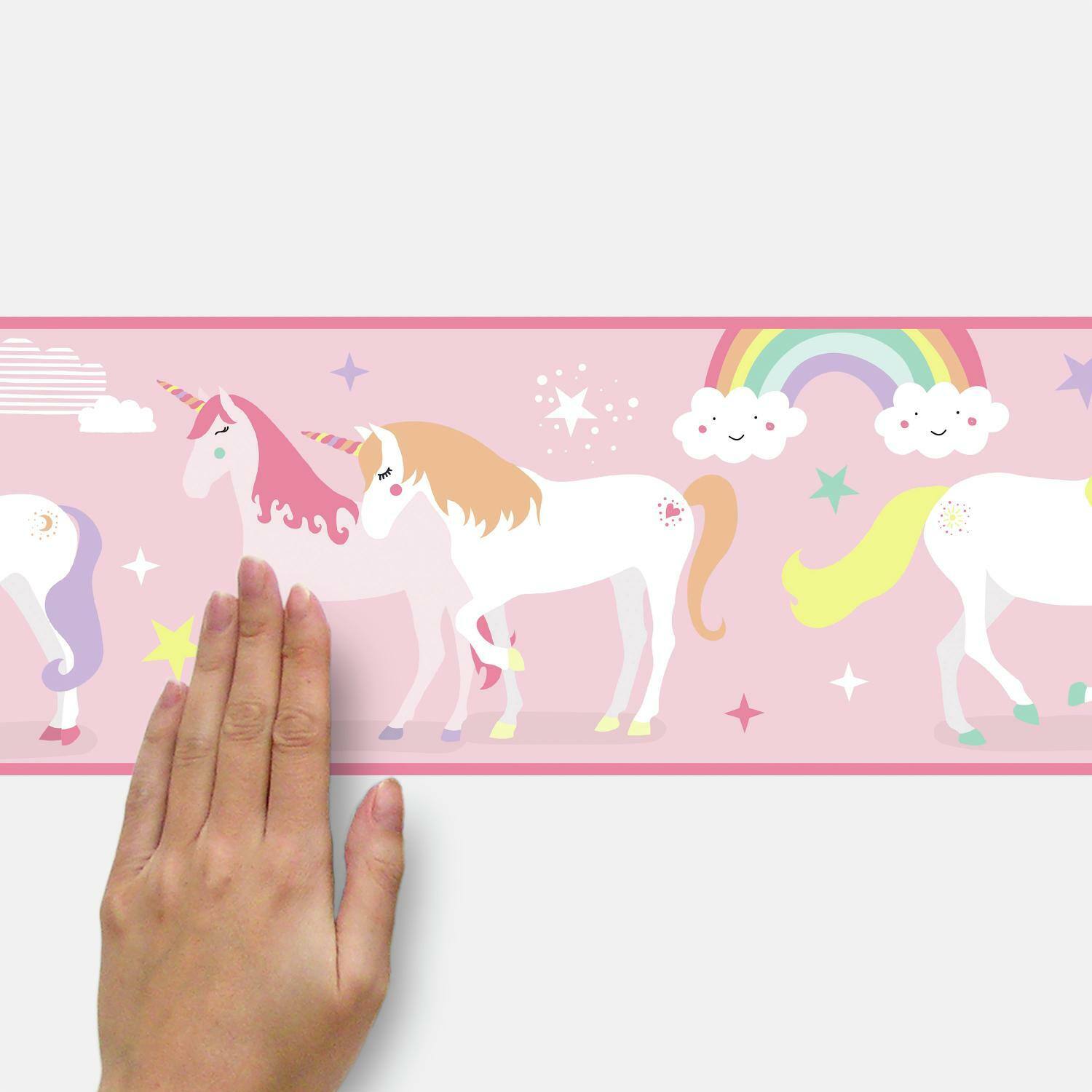 RoomMates Magical Unicorn Peel & Stick Wallpaper Border