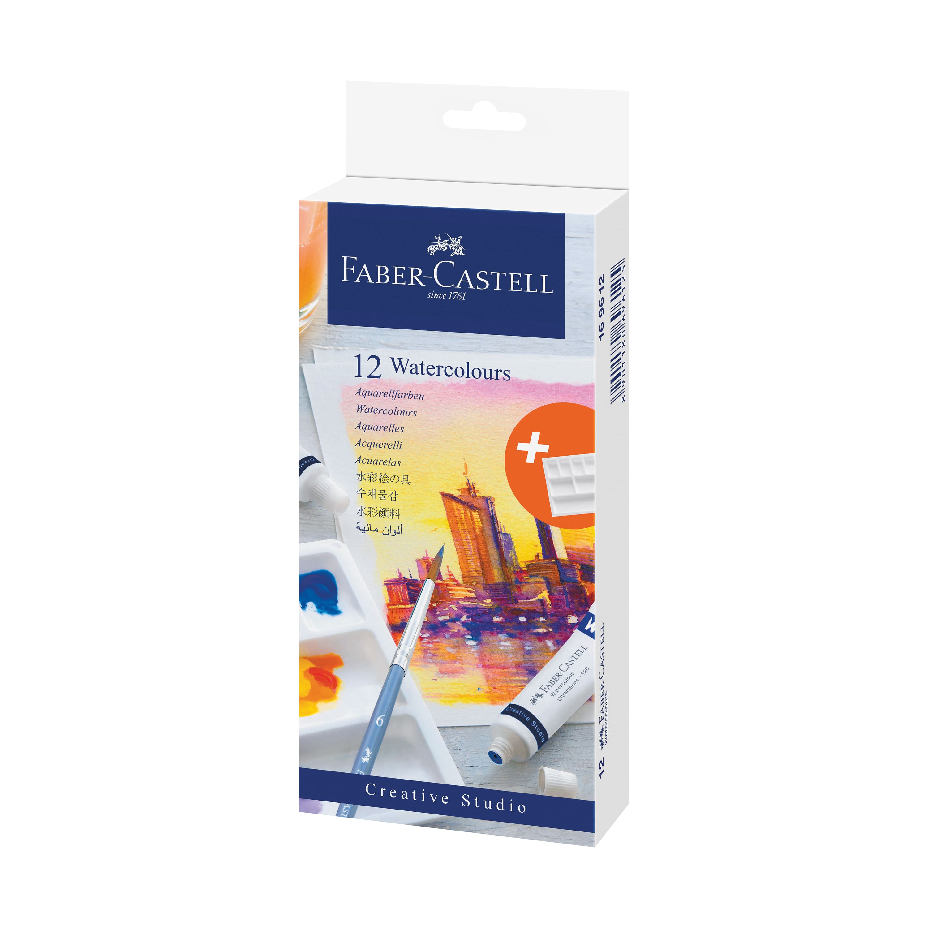 Faber-Castell Creative Studio 12 Color Watercolor Paint Set