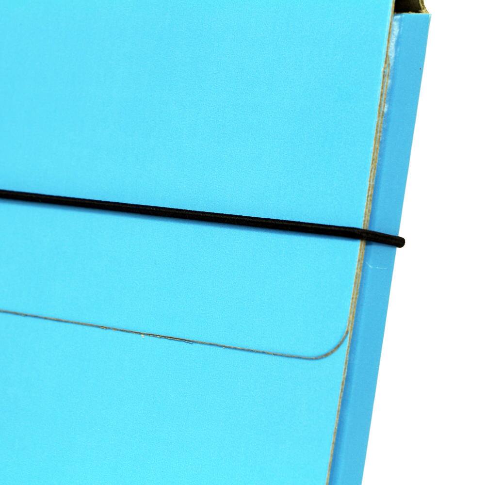 JAM Paper Strong Thin Portfolio Carrying Case with Elastic Band Closure