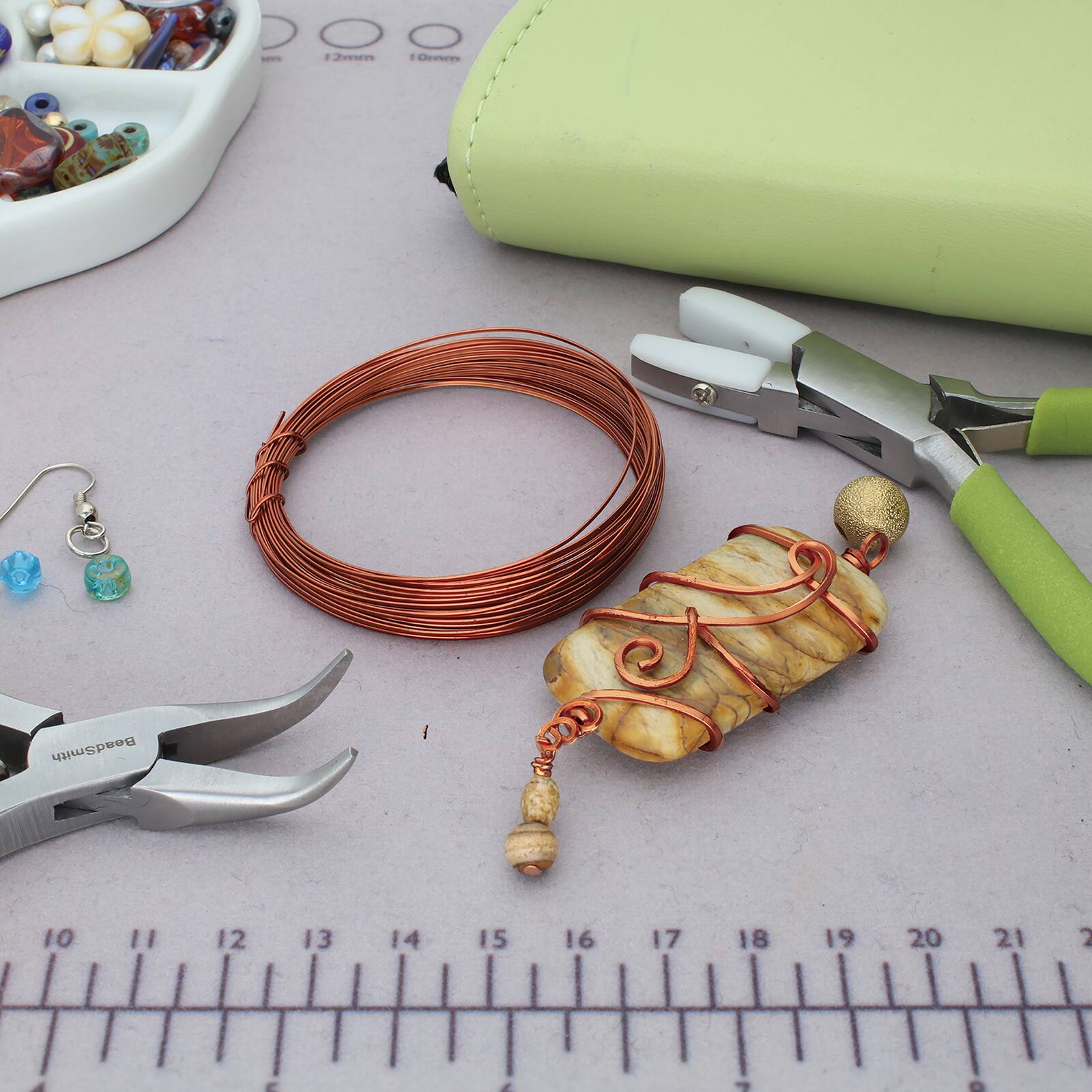 The Beadsmith&#xAE; Wire Elements&#x2122; 21 Gauge Tarnish Resistant Half Round Soft Temper Wire, 7yd.