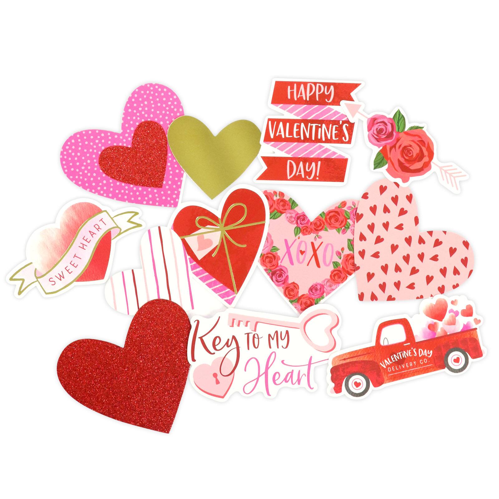 Happy Valentine's Day Die Cut Stickers by Recollections™